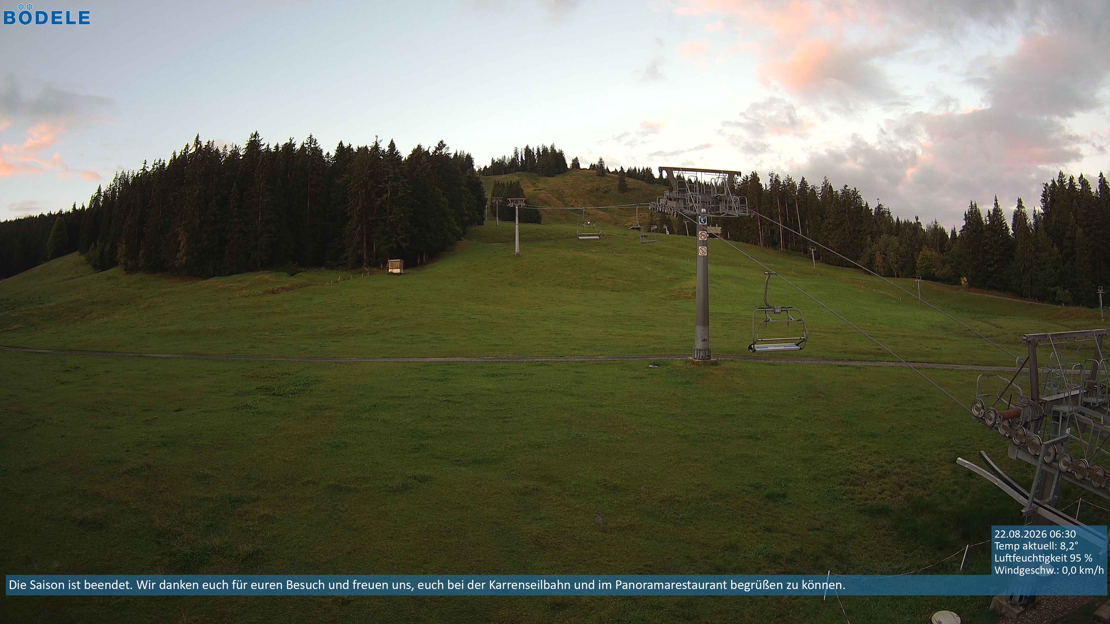 Archiv Foto Webcam Lanklift am Bödele