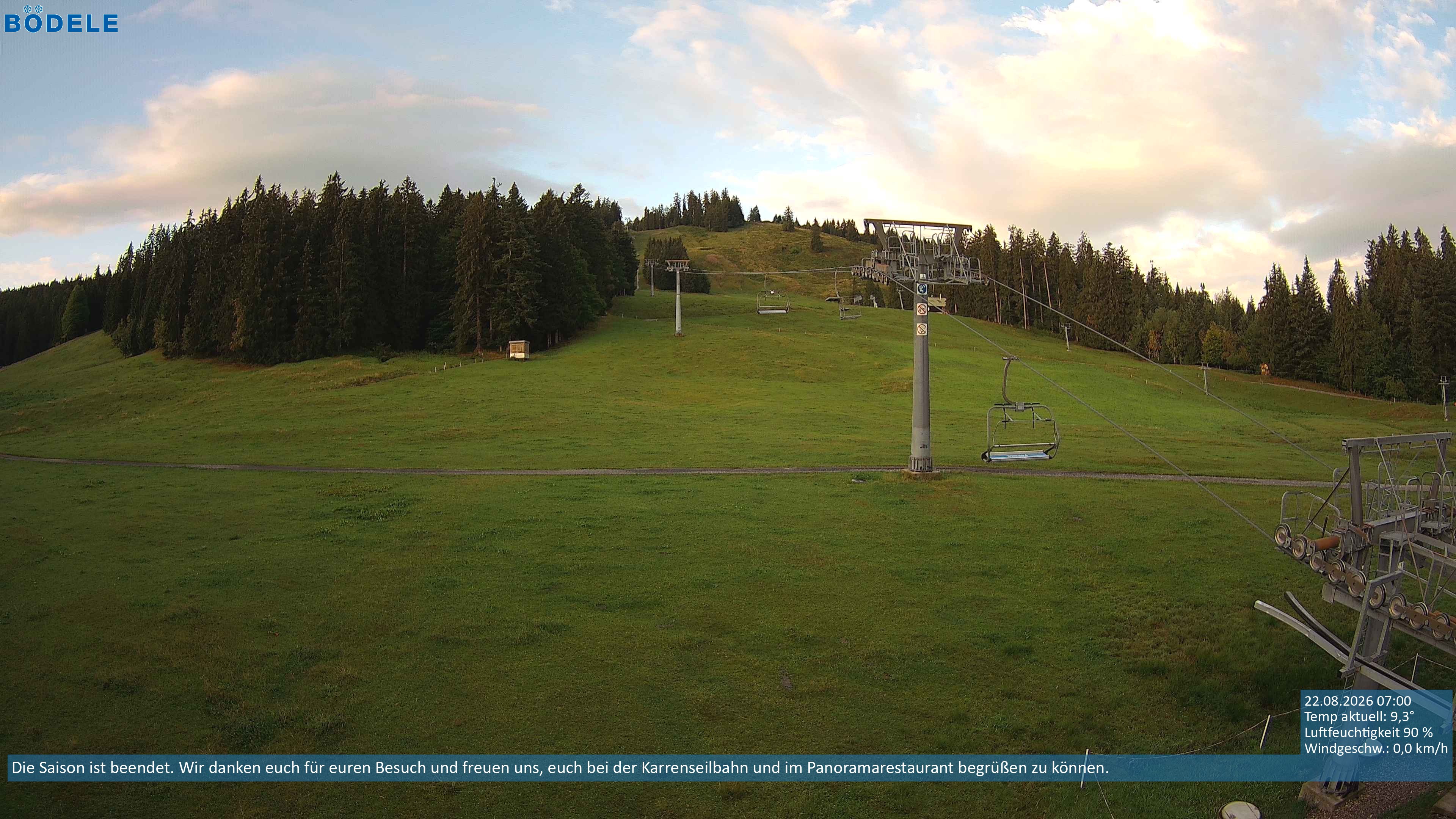 Archiv Foto Webcam Lanklift am Bödele