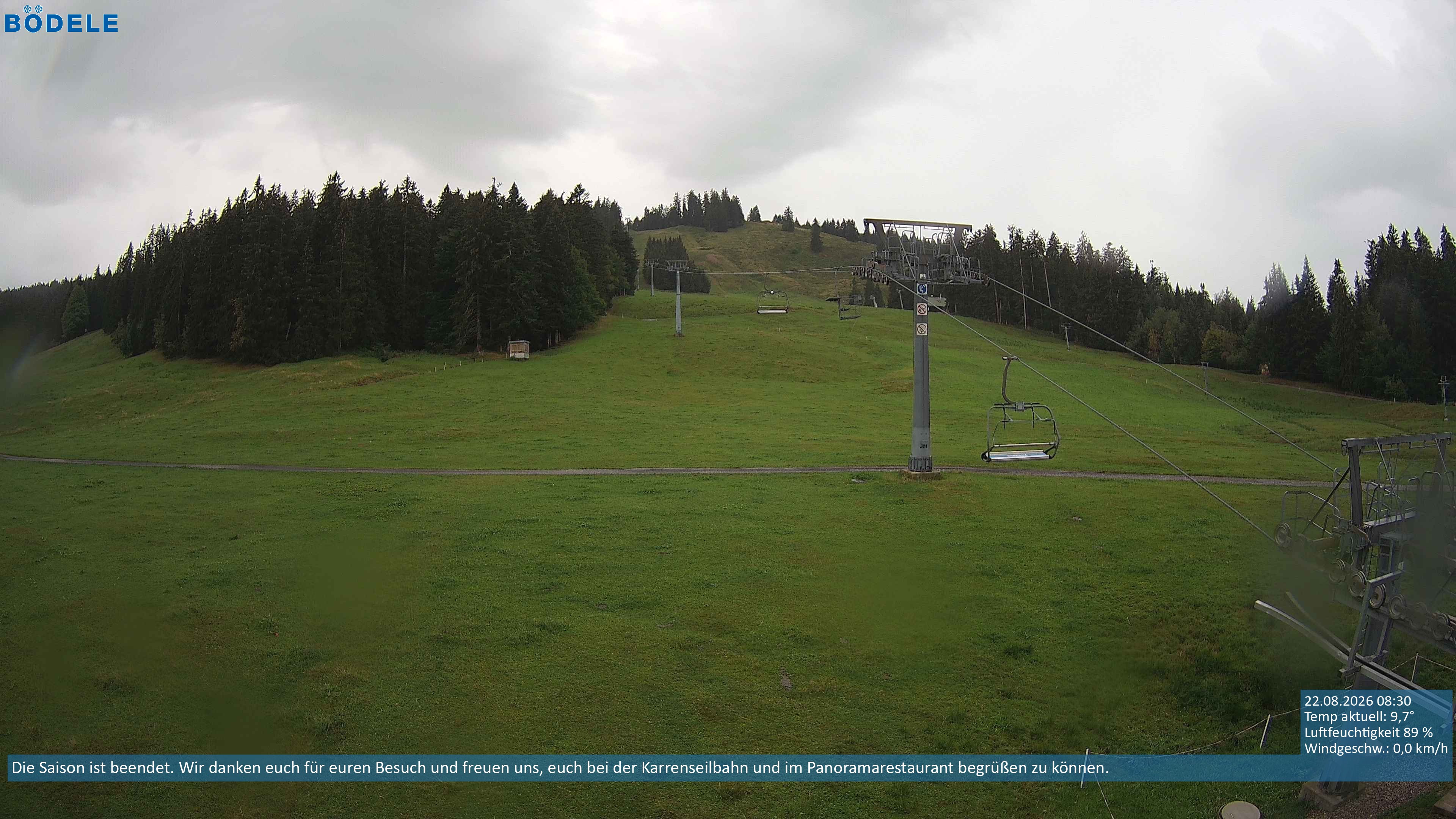 Archiv Foto Webcam Lanklift am Bödele