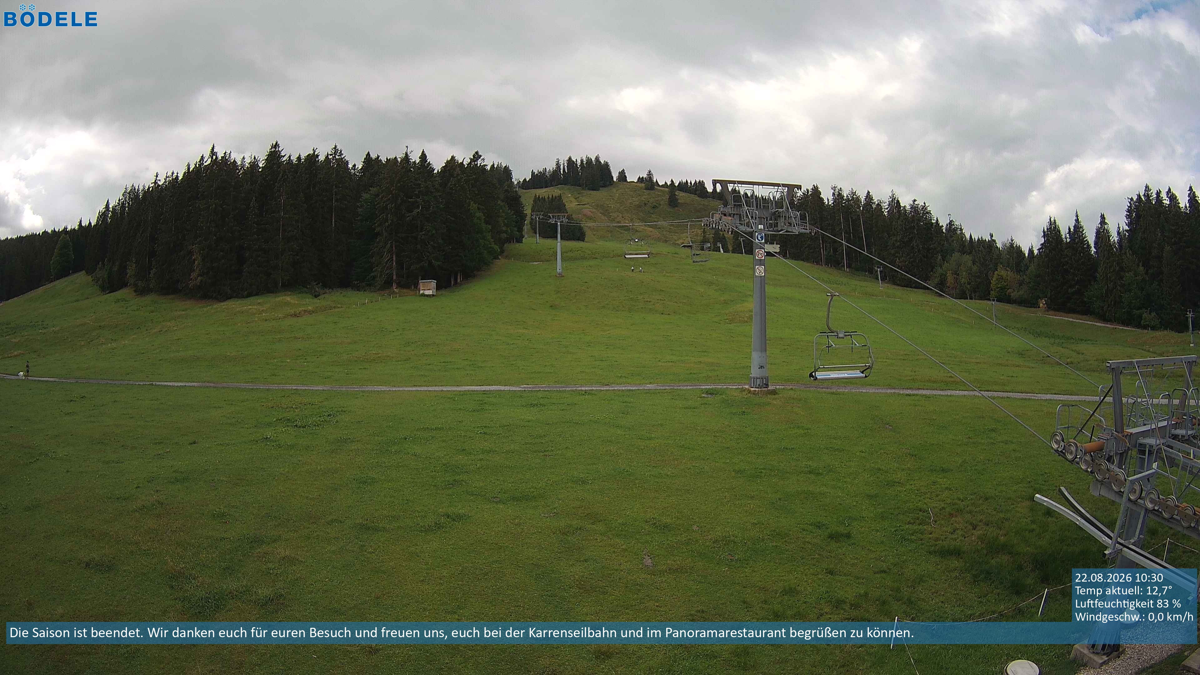 Archiv Foto Webcam Lanklift am Bödele