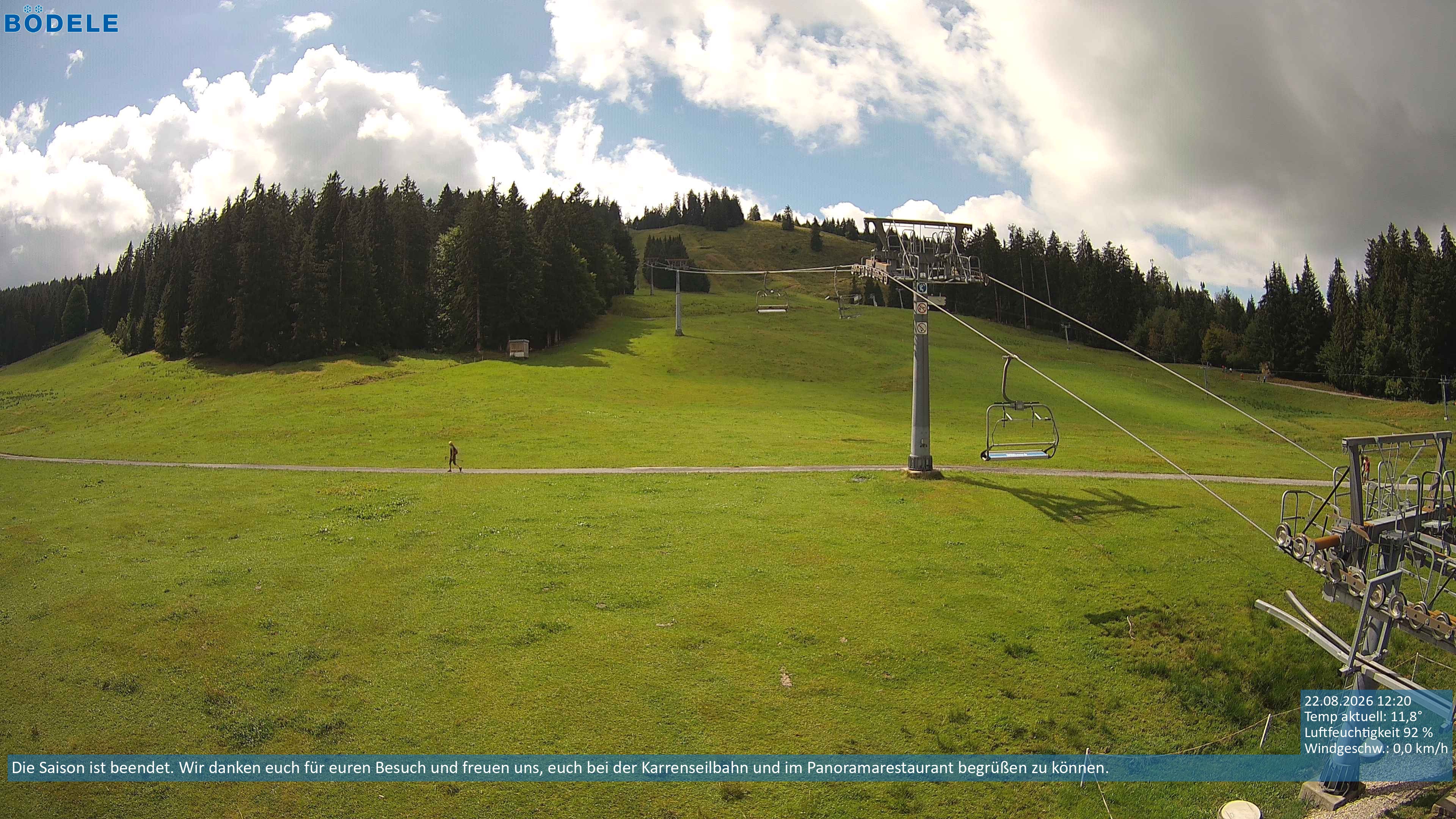Archiv Foto Webcam Lanklift am Bödele