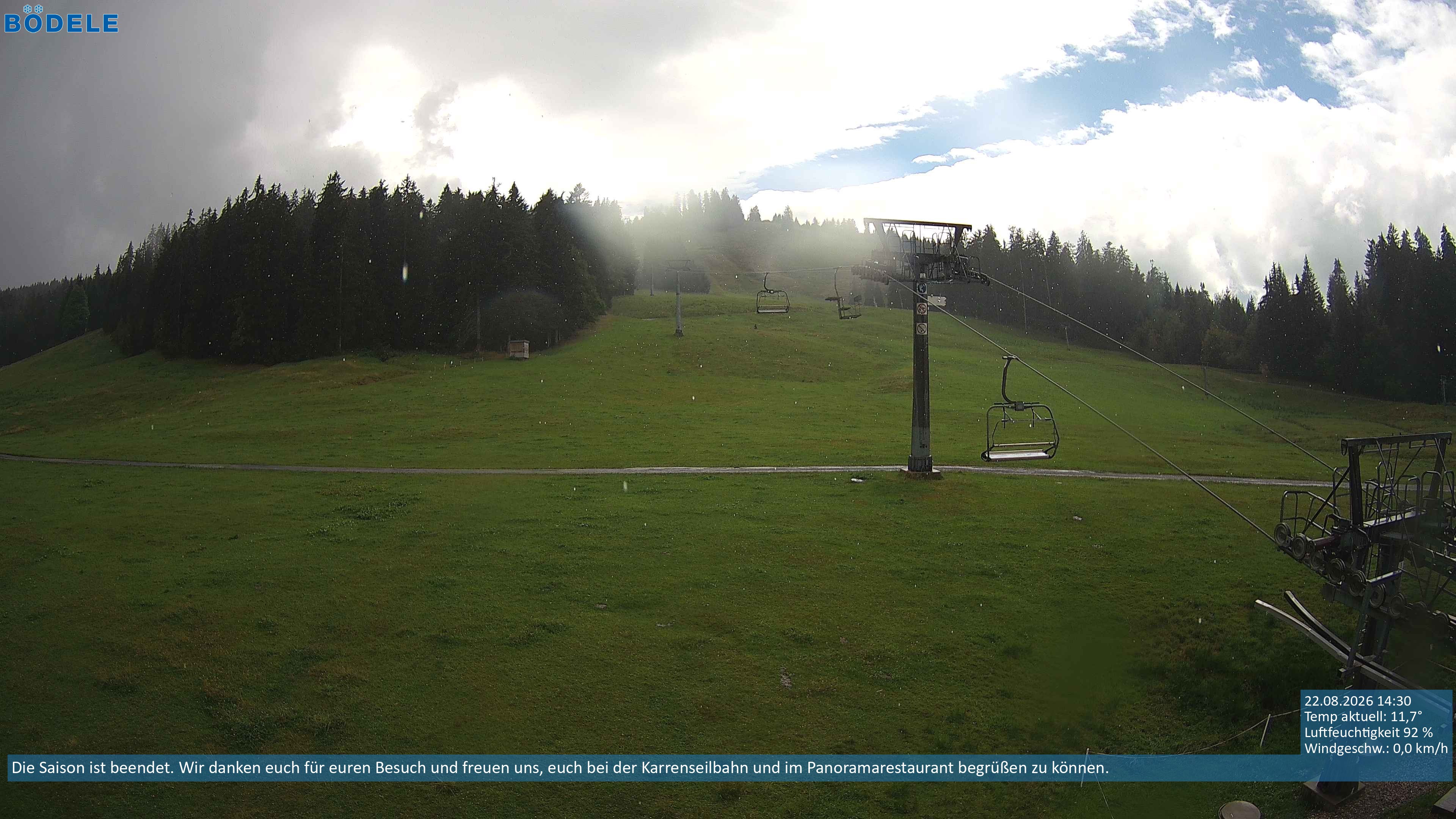 Archiv Foto Webcam Lanklift am Bödele