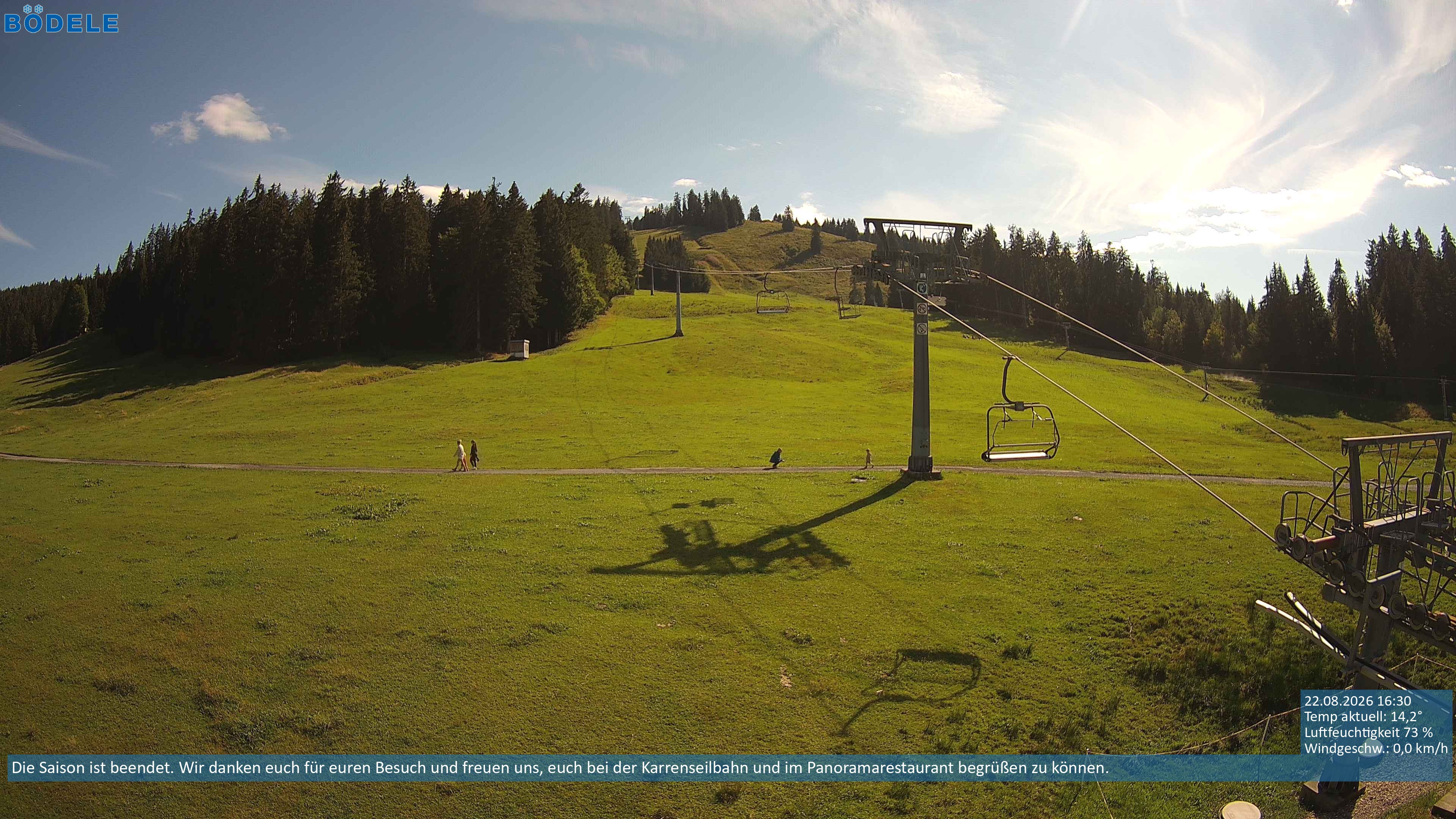 Archiv Foto Webcam Lanklift am Bödele
