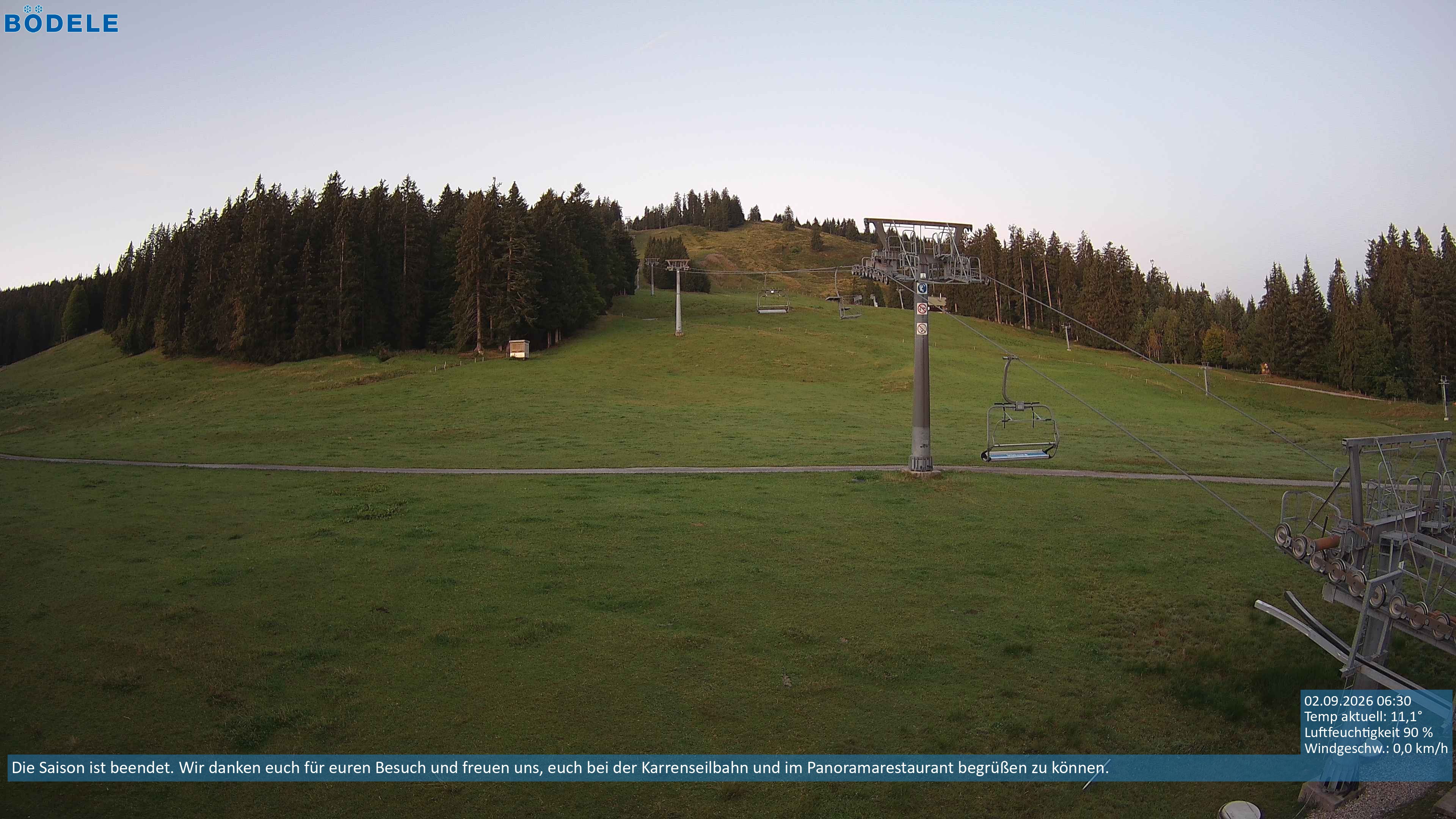 Archiv Foto Webcam Lanklift am Bödele
