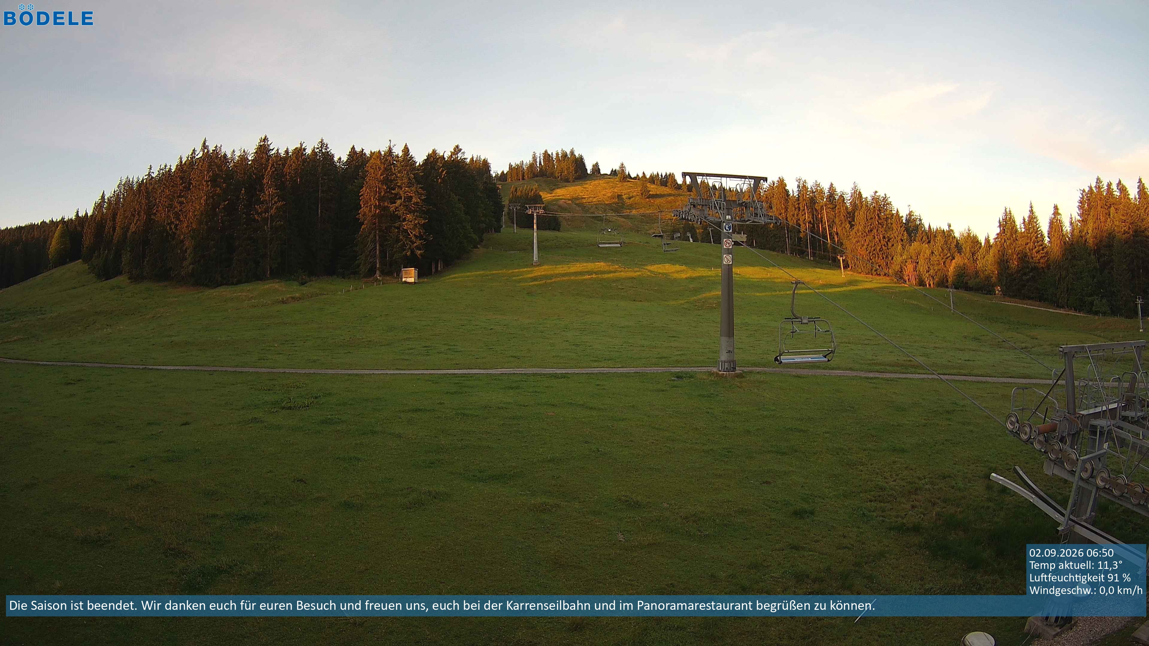 Archiv Foto Webcam Lanklift am Bödele