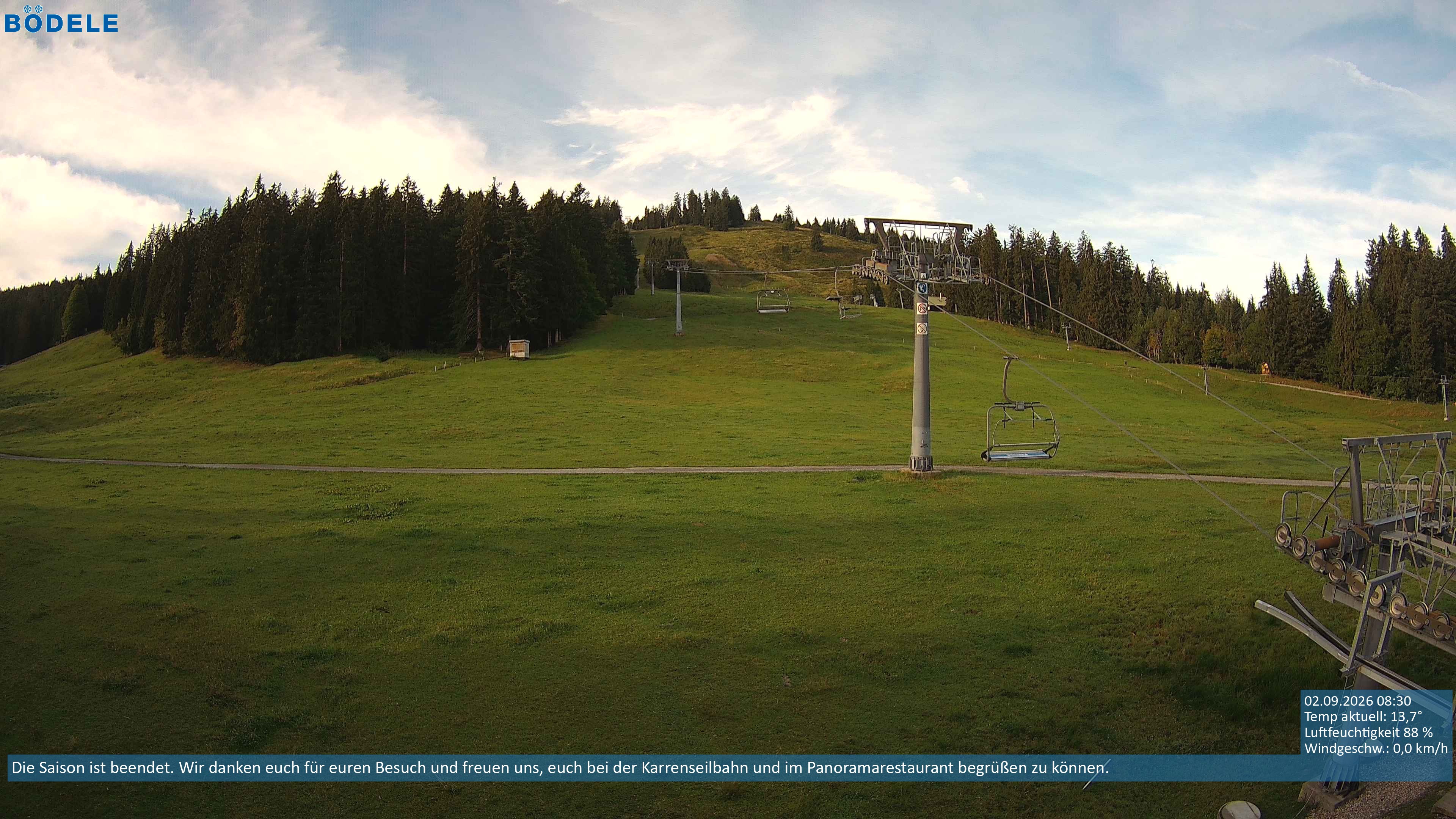 Archiv Foto Webcam Lanklift am Bödele