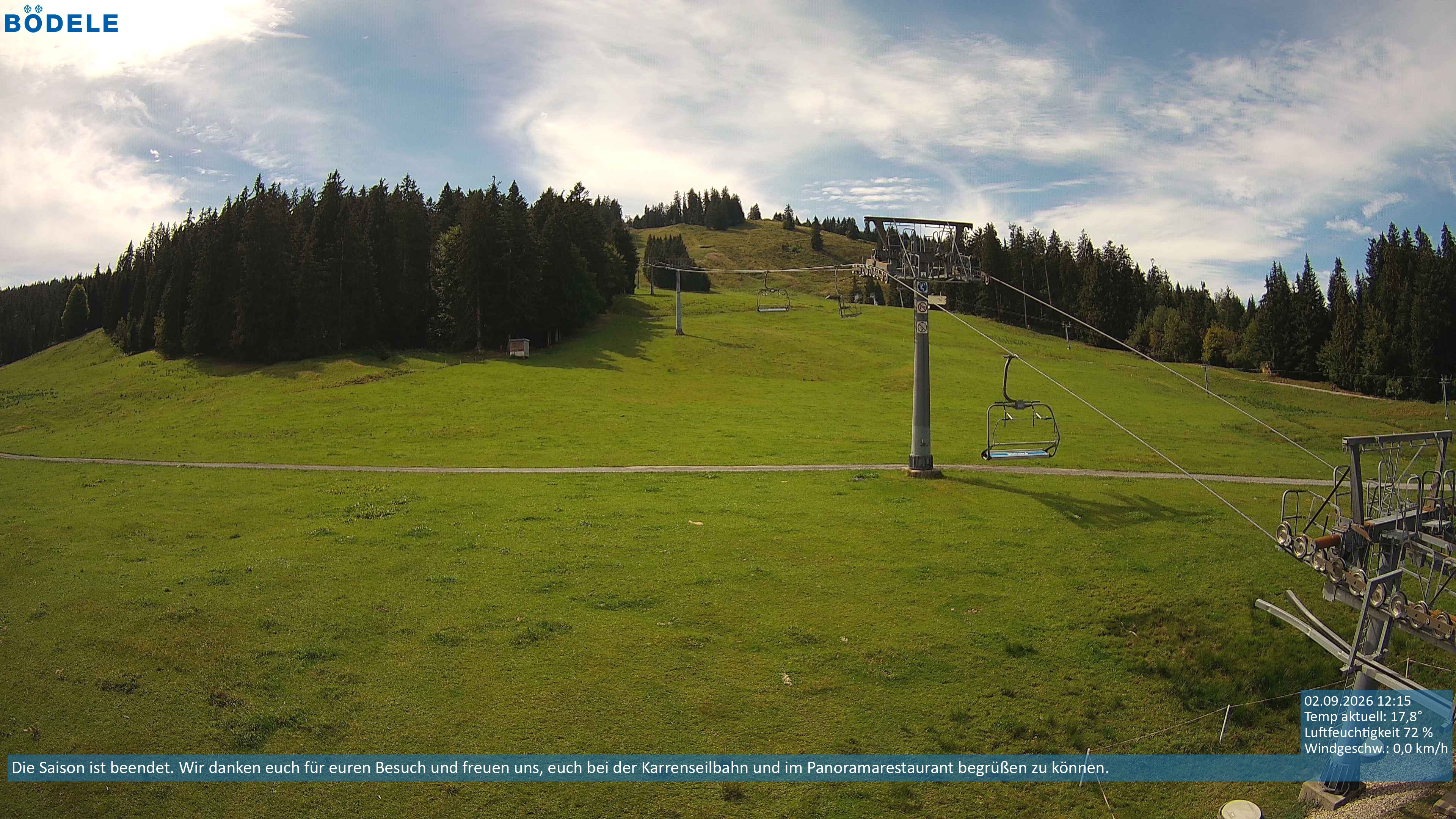 Archiv Foto Webcam Lanklift am Bödele