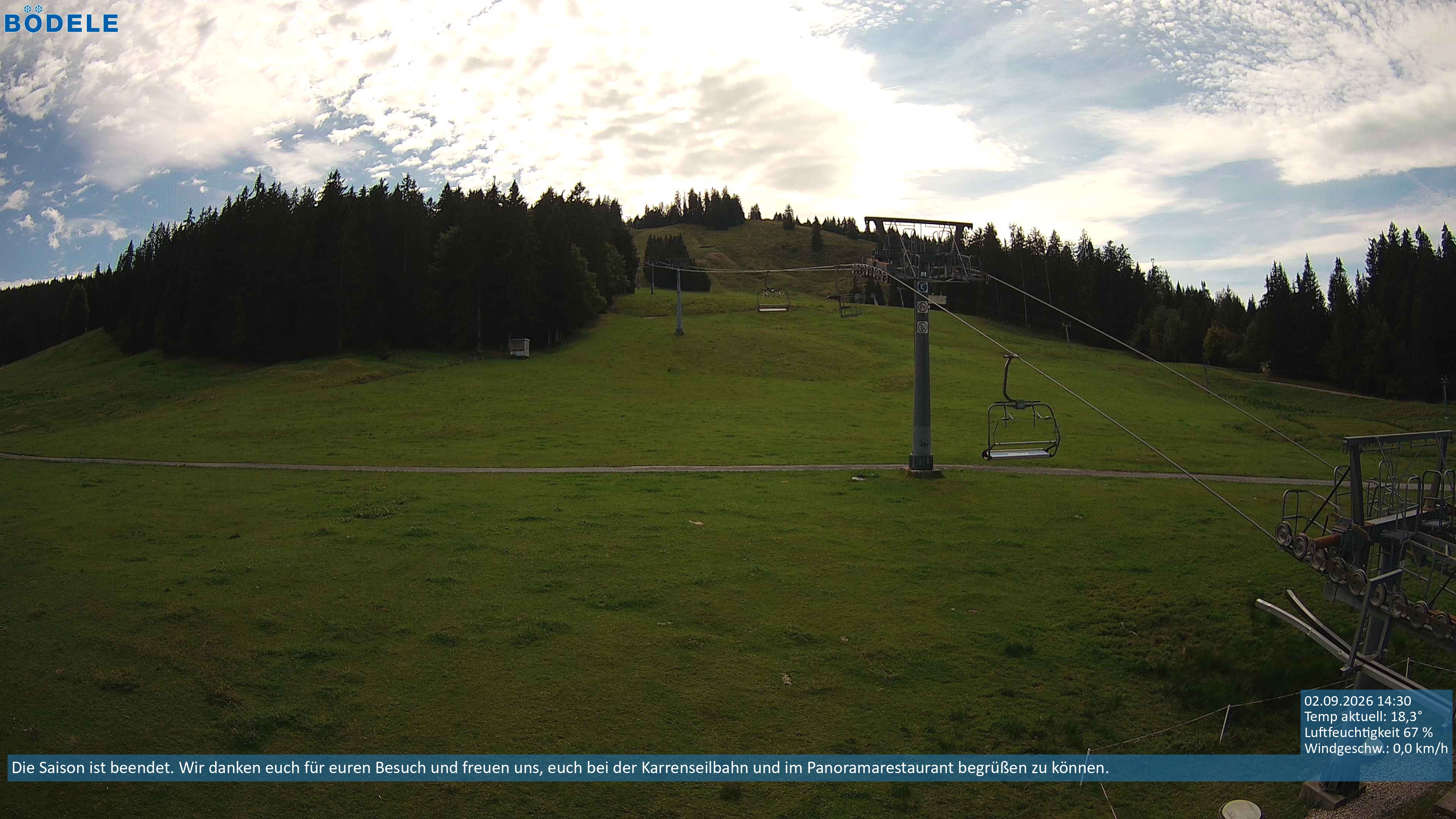 Archiv Foto Webcam Lanklift am Bödele