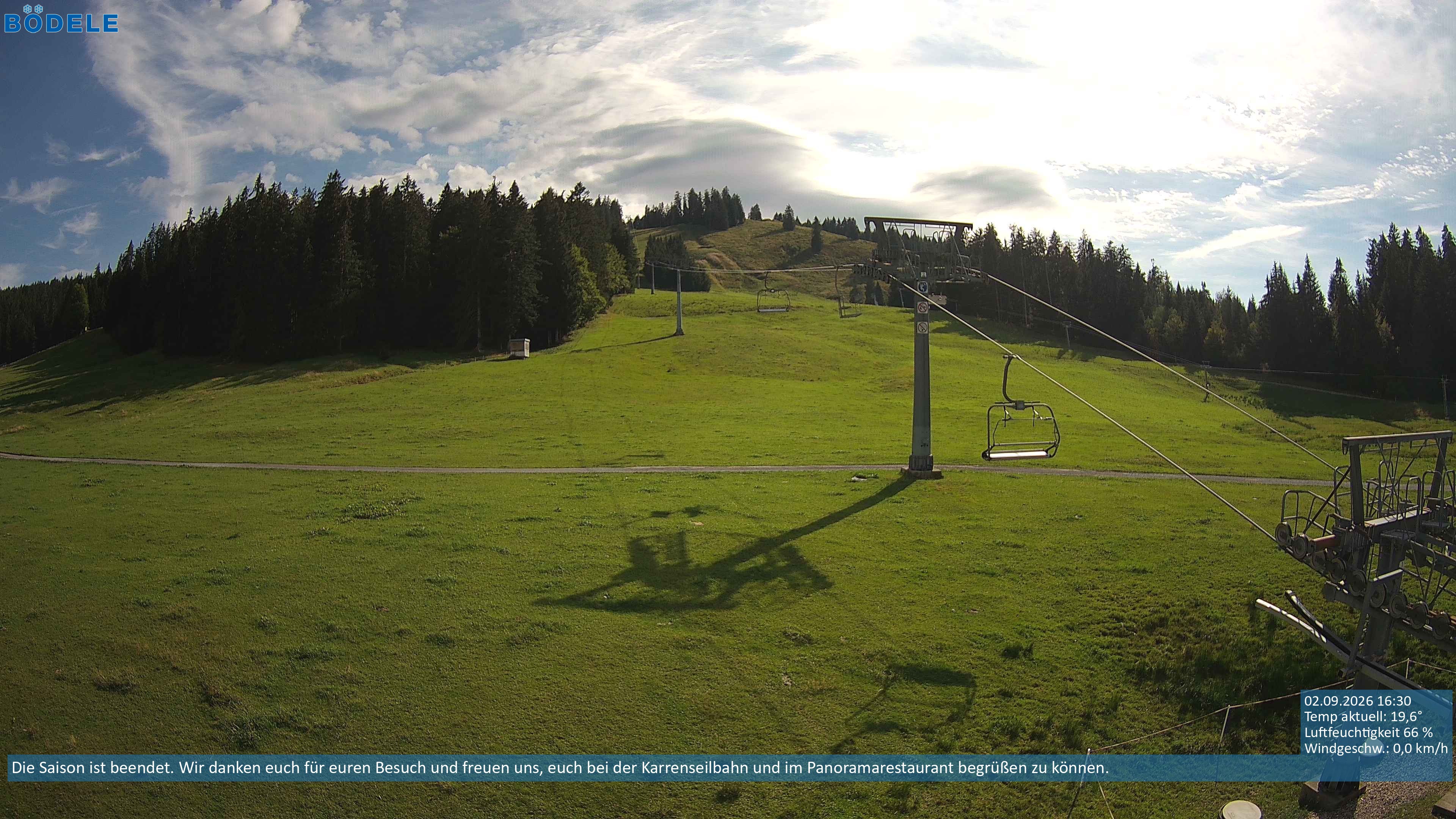 Archiv Foto Webcam Lanklift am Bödele