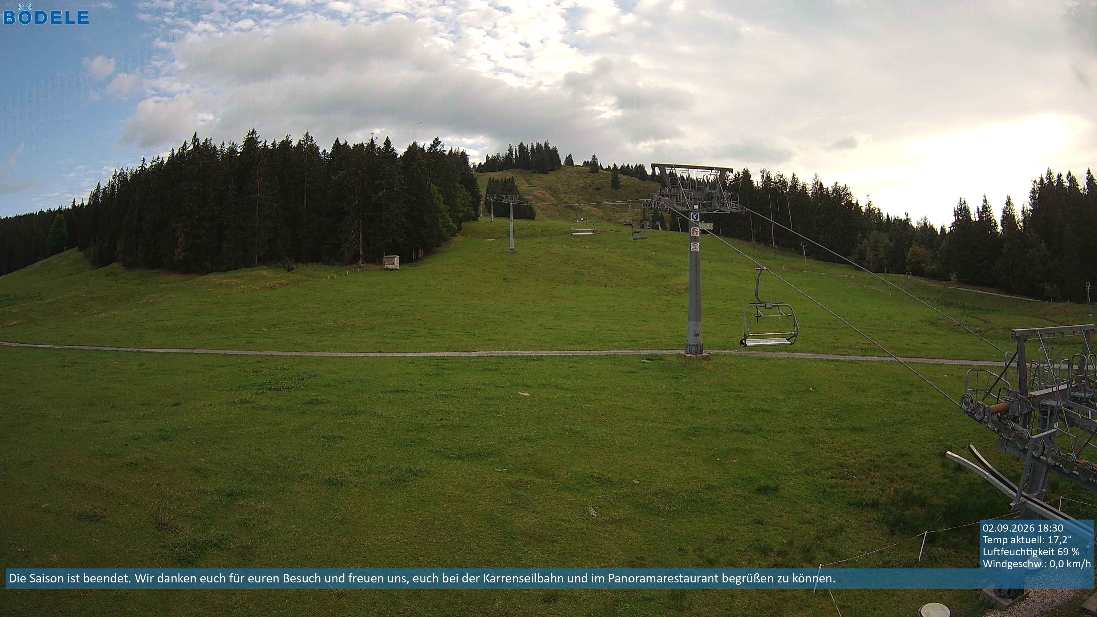 Archiv Foto Webcam Lanklift am Bödele