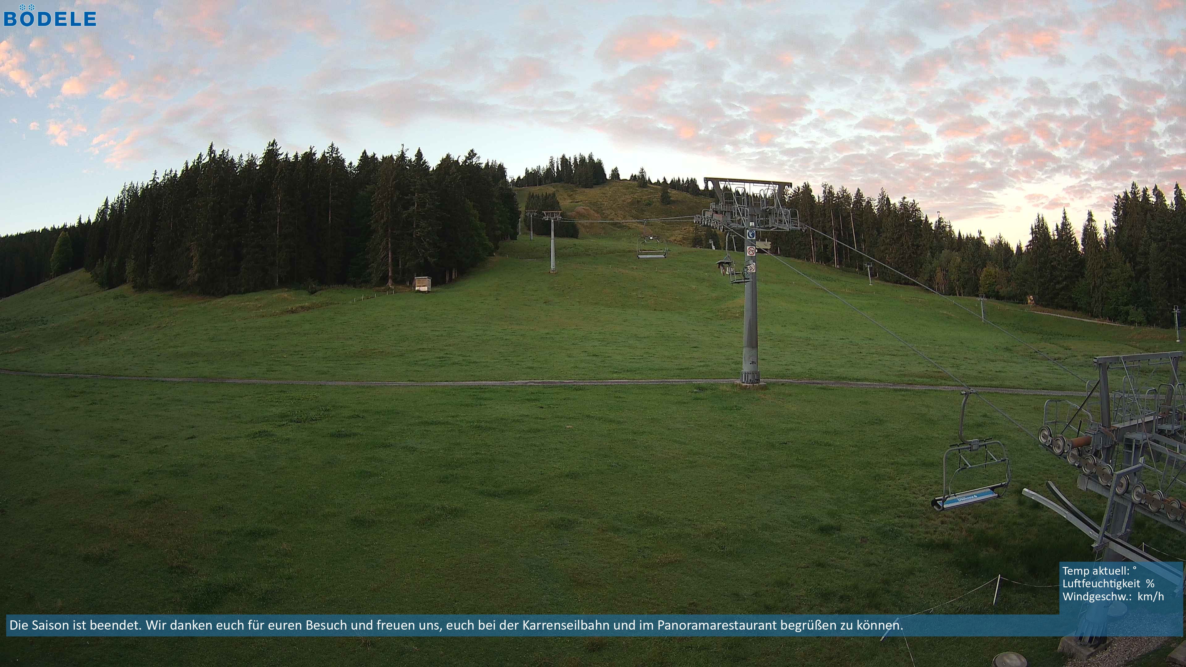 Archiv Foto Webcam Lanklift am Bödele