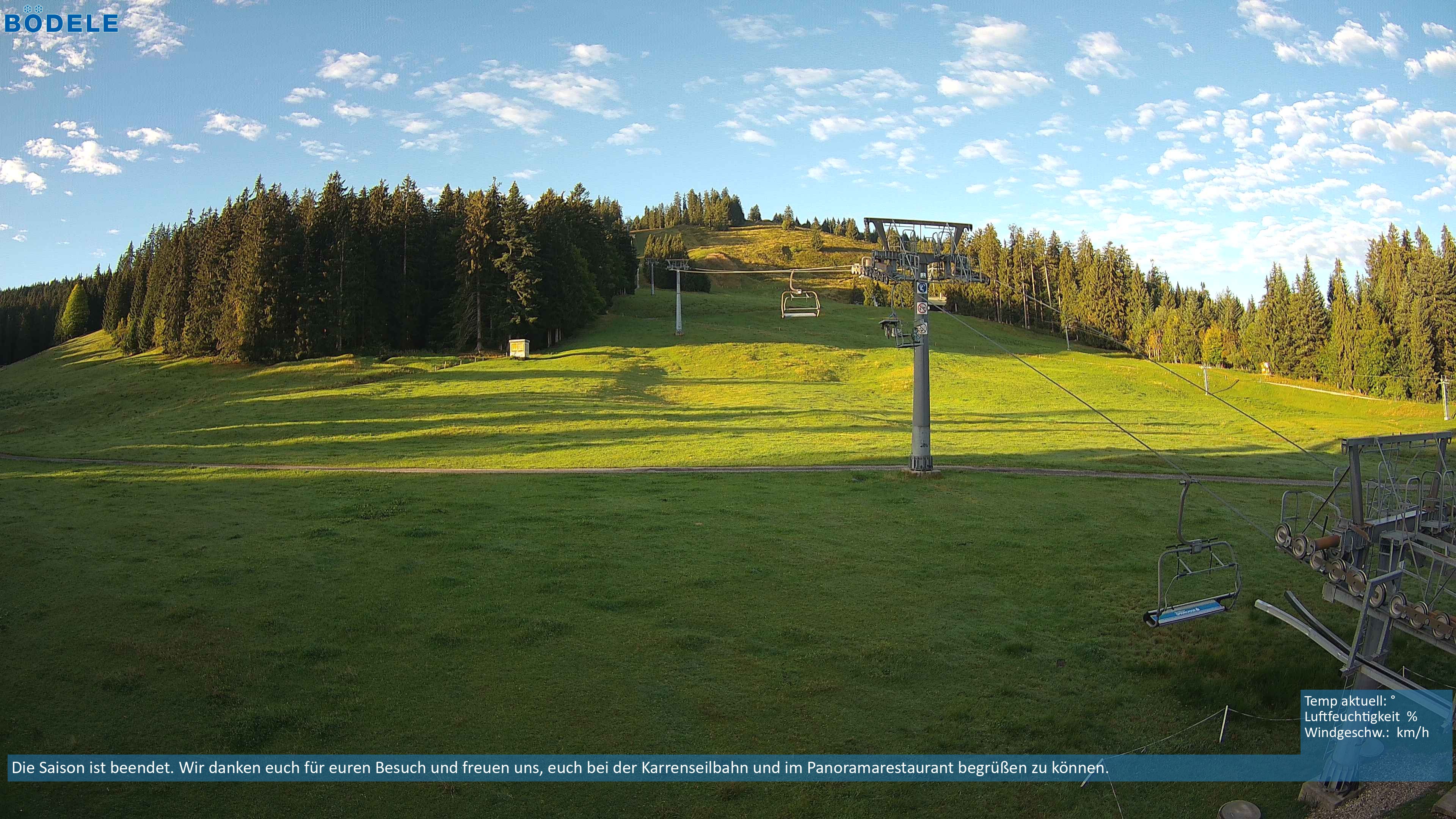 Archiv Foto Webcam Lanklift am Bödele