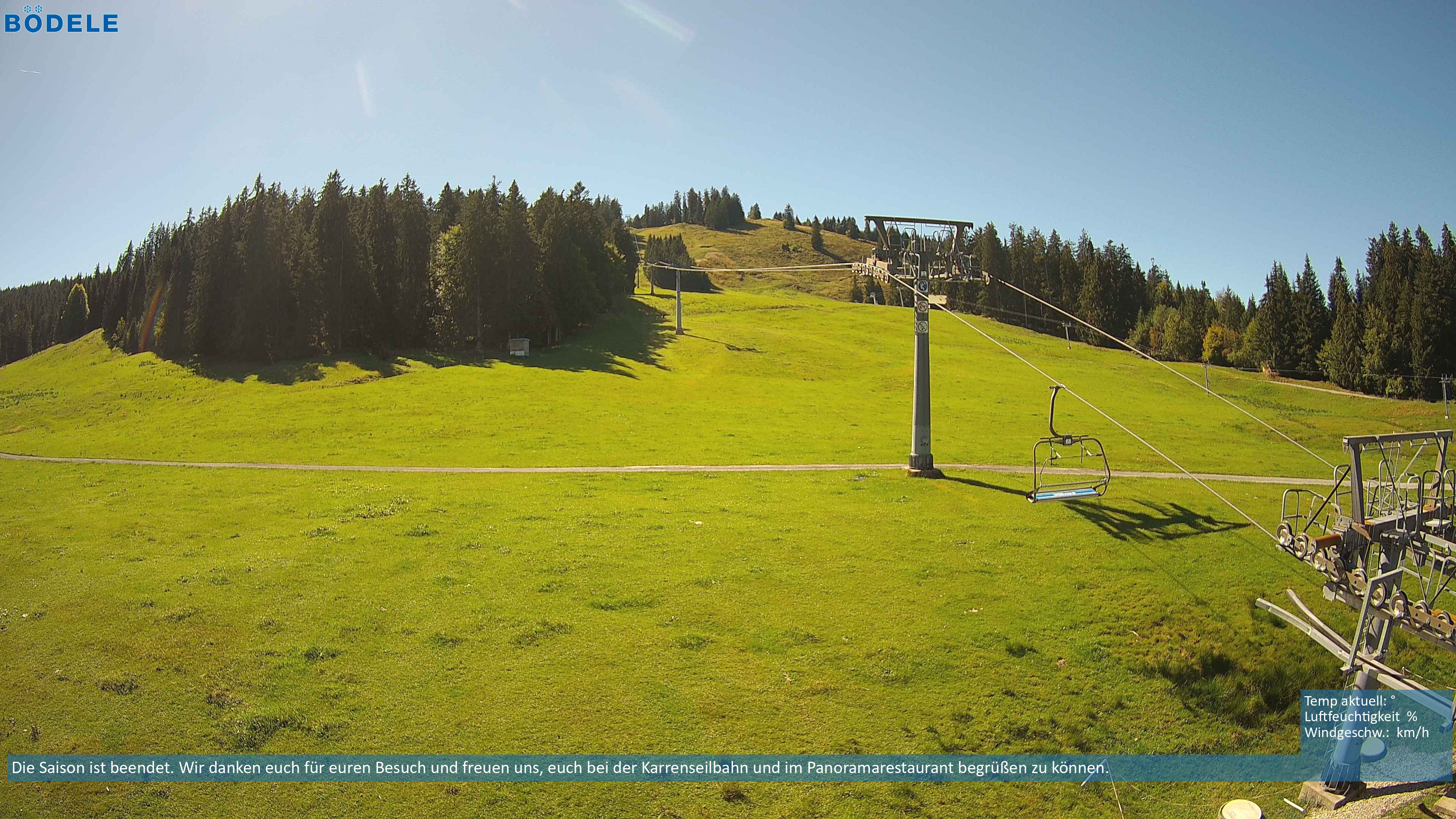 Archiv Foto Webcam Lanklift am Bödele