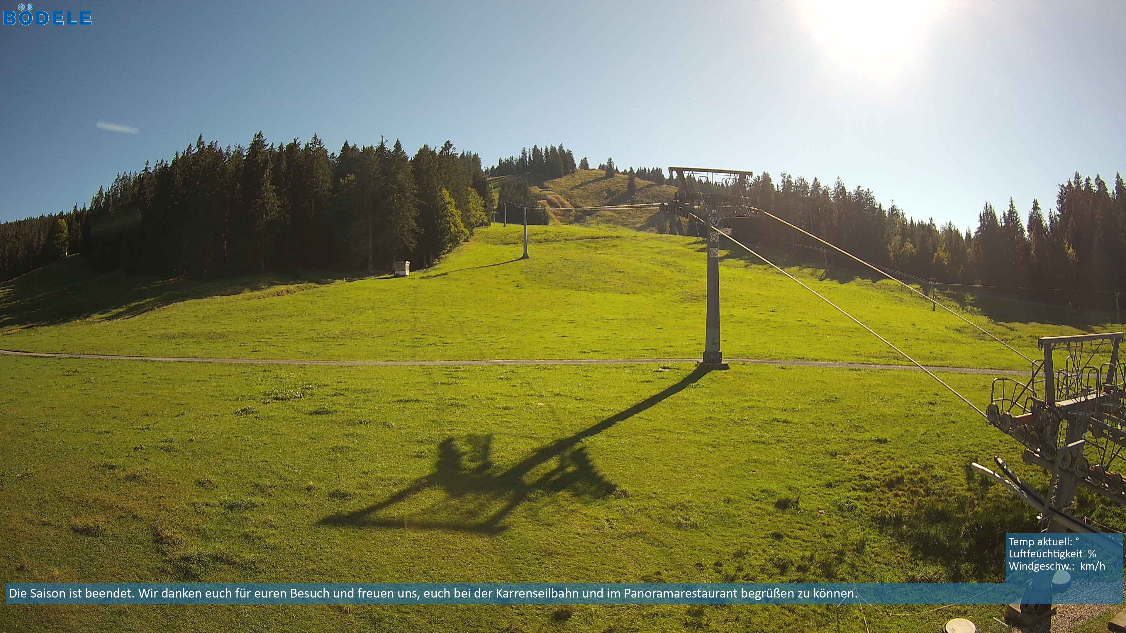 Archiv Foto Webcam Lanklift am Bödele
