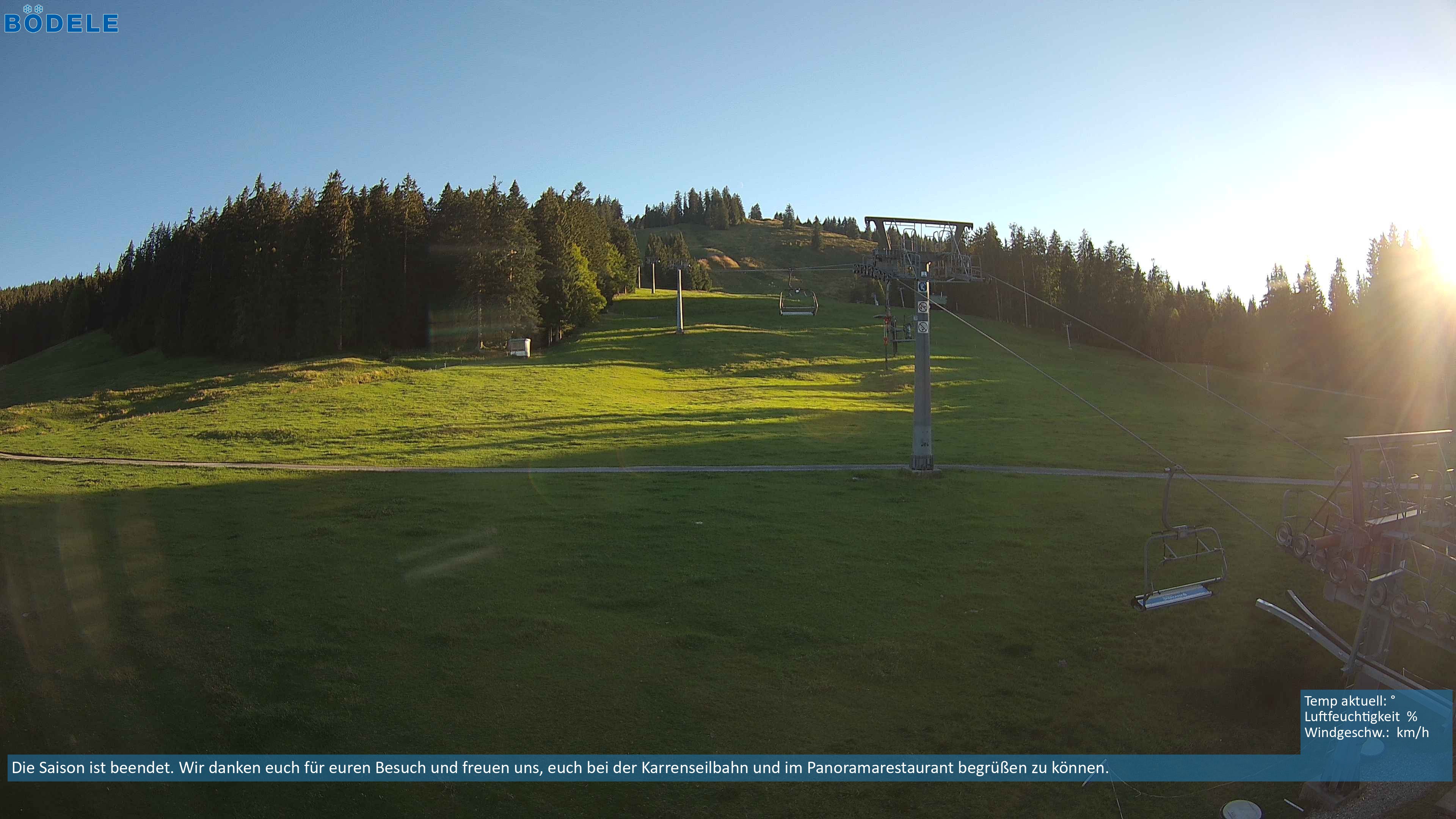 Archiv Foto Webcam Lanklift am Bödele