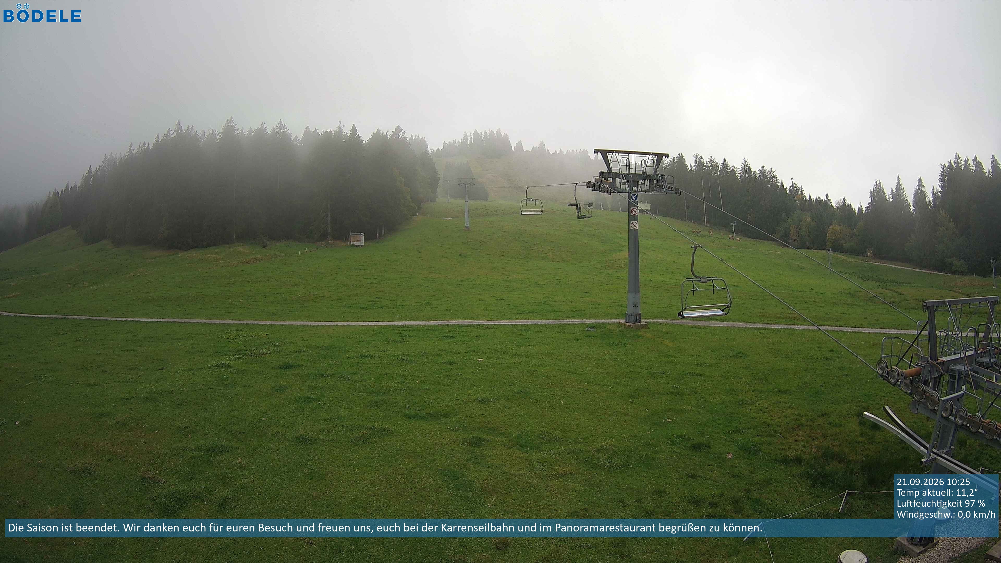 Archiv Foto Webcam Lanklift am Bödele