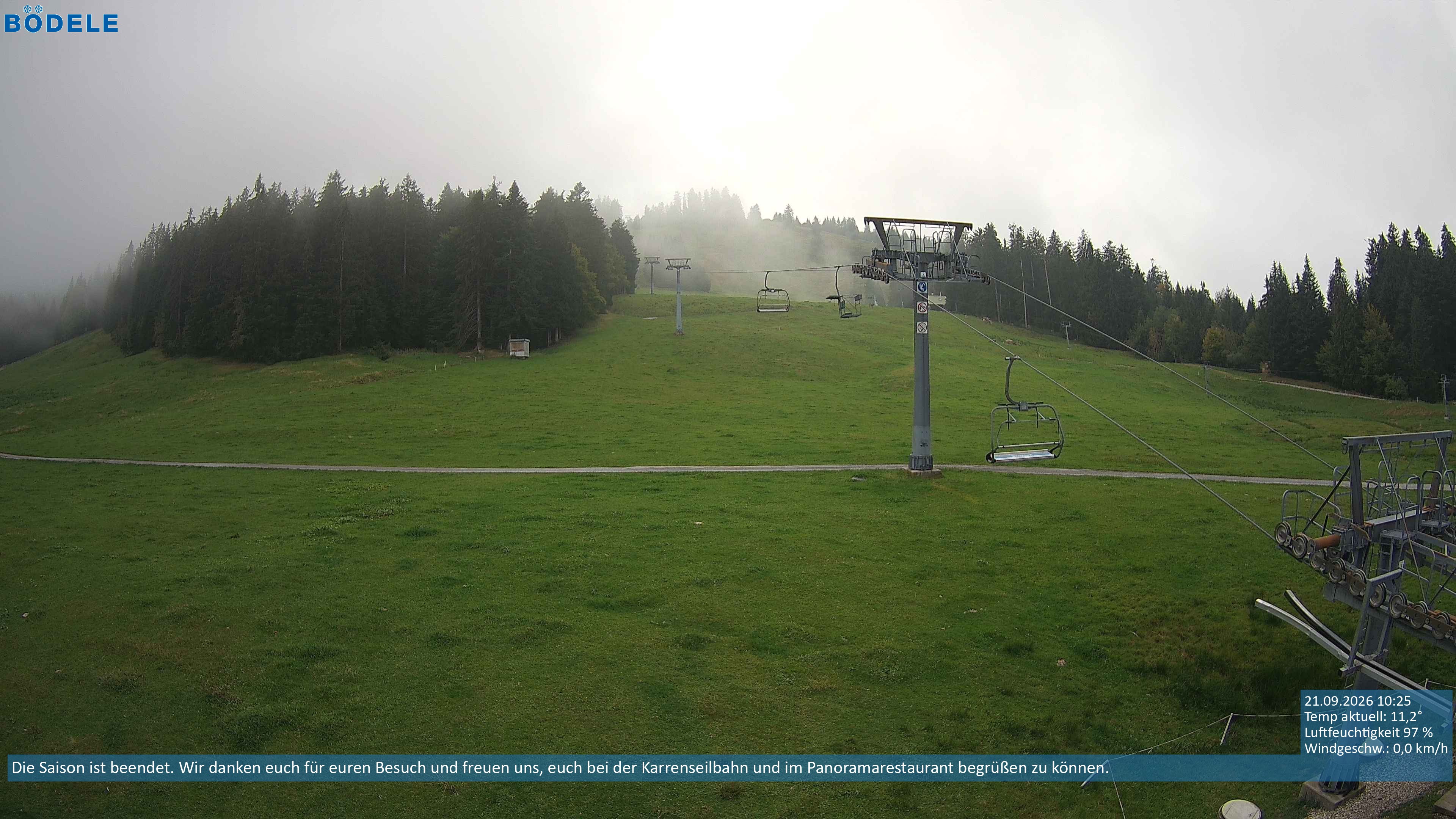 Archiv Foto Webcam Lanklift am Bödele