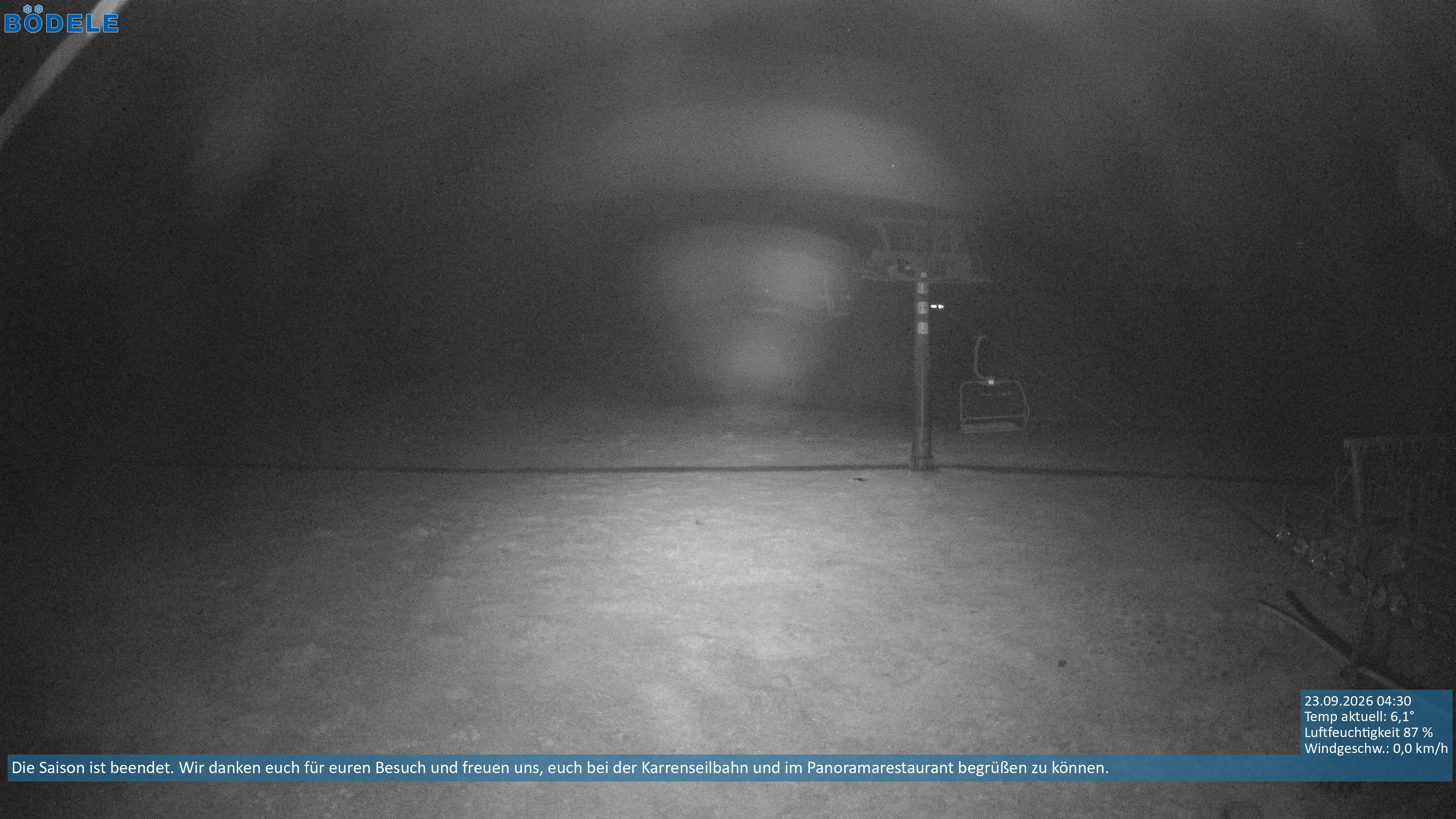 Archiv Foto Webcam Lanklift am Bödele