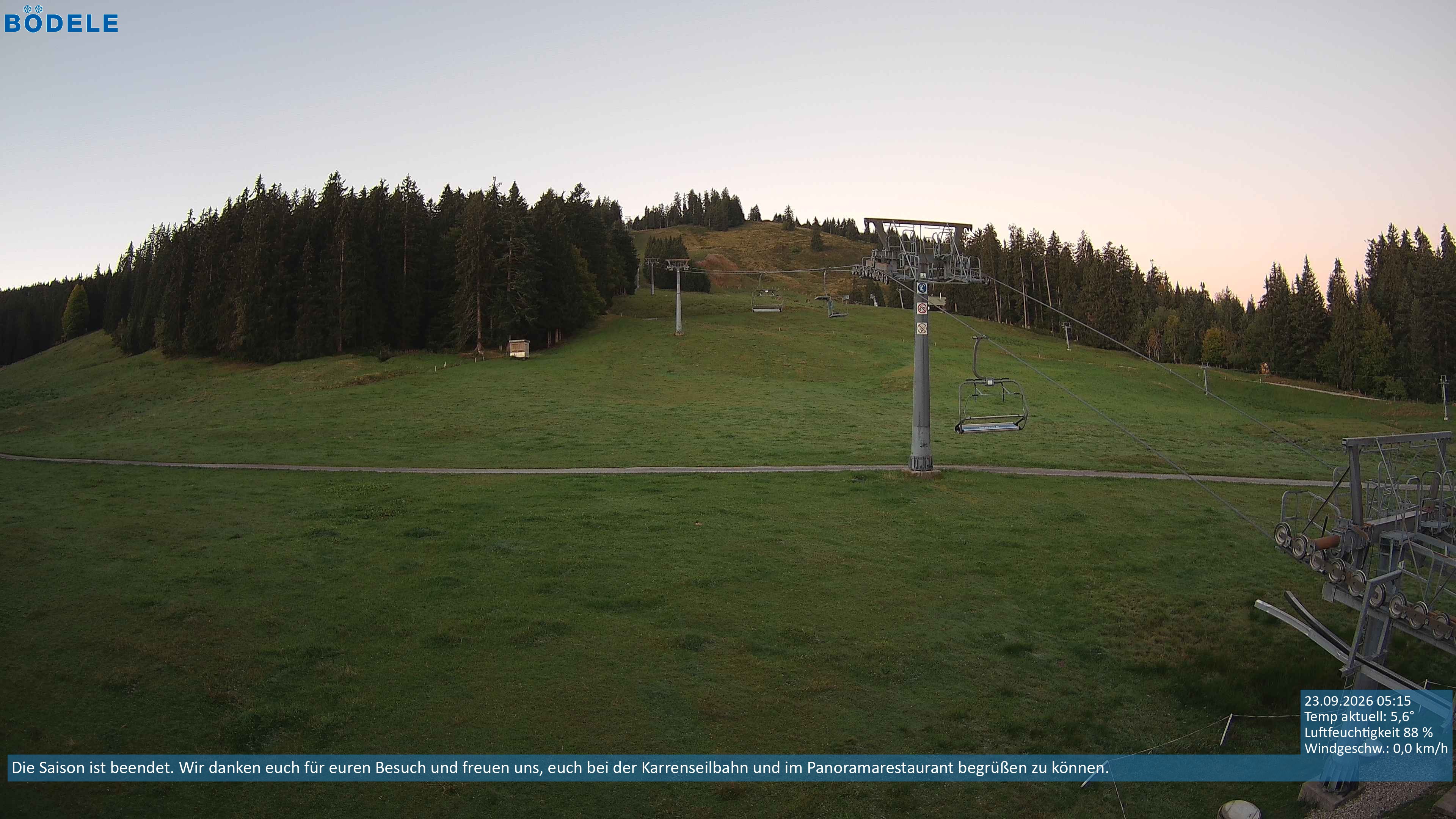 Archiv Foto Webcam Lanklift am Bödele