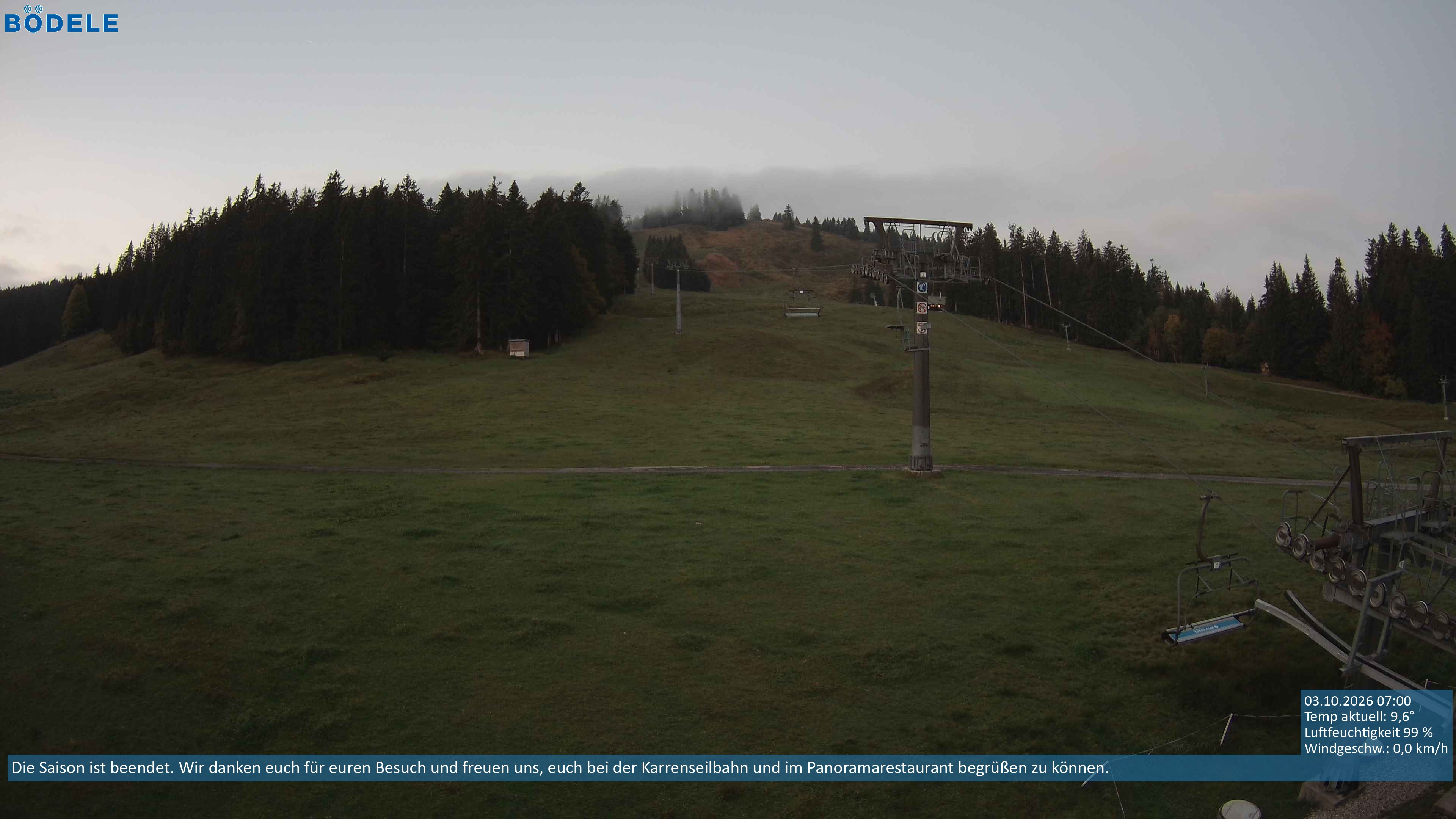 Archiv Foto Webcam Lanklift am Bödele