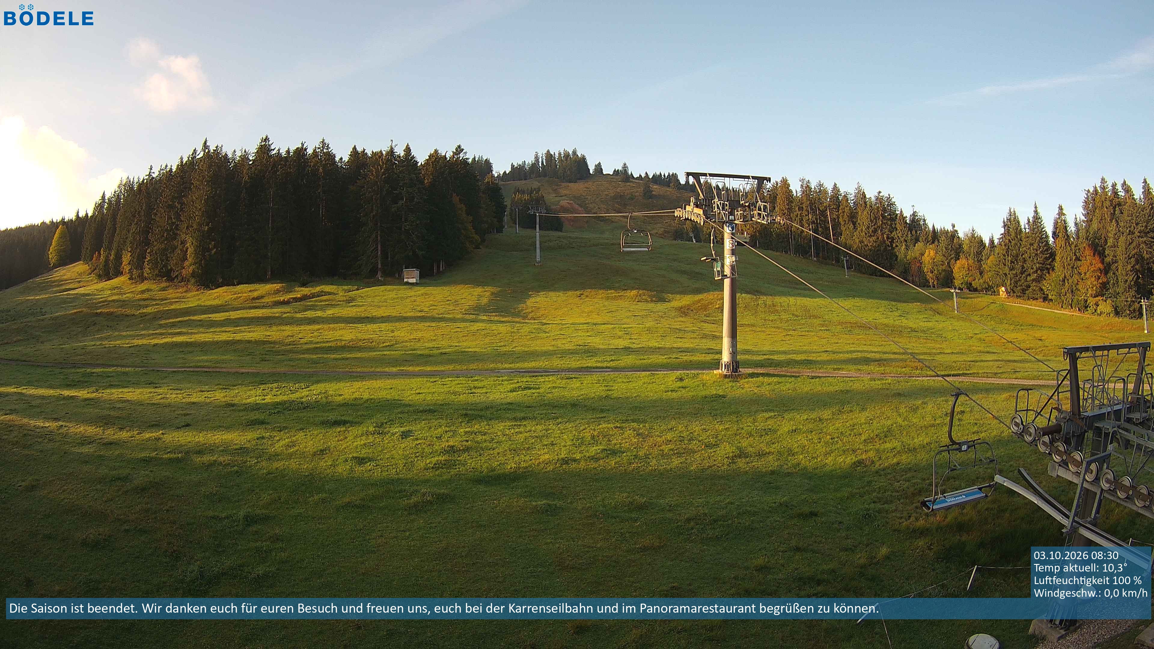 Archiv Foto Webcam Lanklift am Bödele