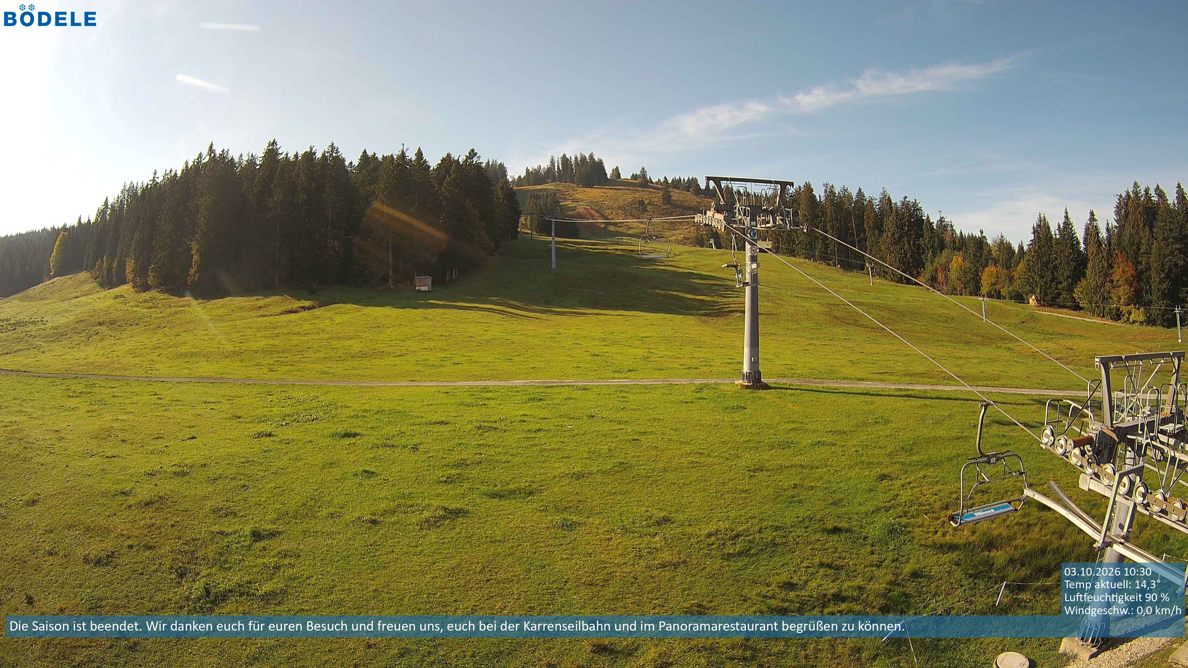 Archiv Foto Webcam Lanklift am Bödele