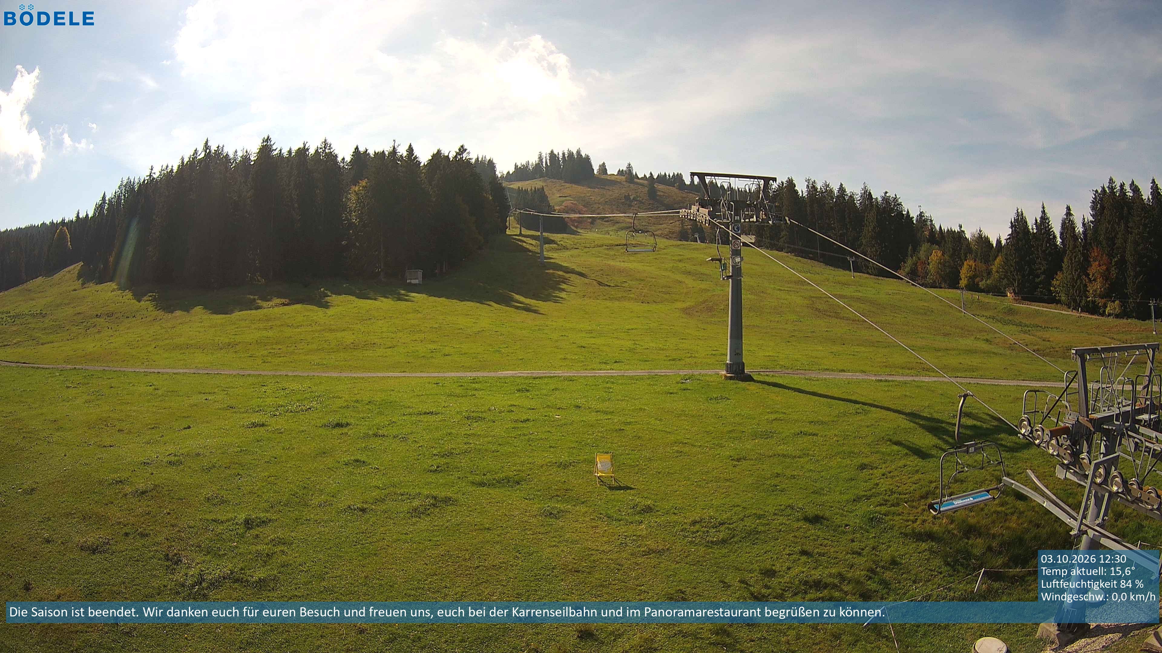 Archiv Foto Webcam Lanklift am Bödele