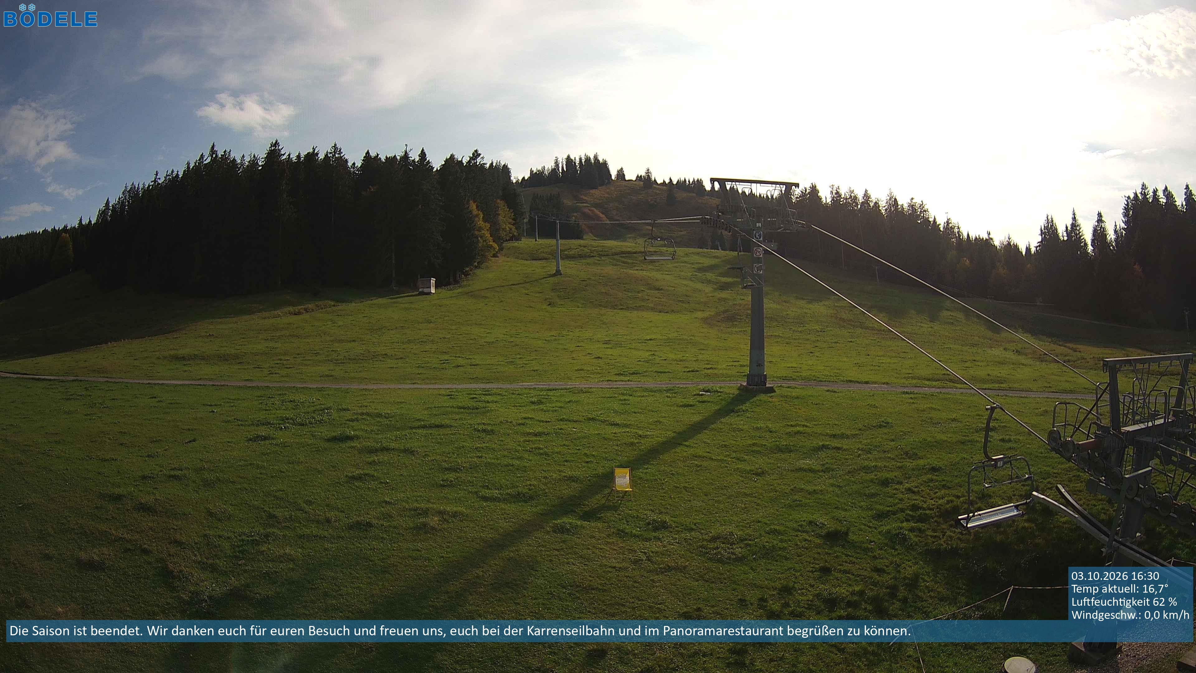 Archiv Foto Webcam Lanklift am Bödele