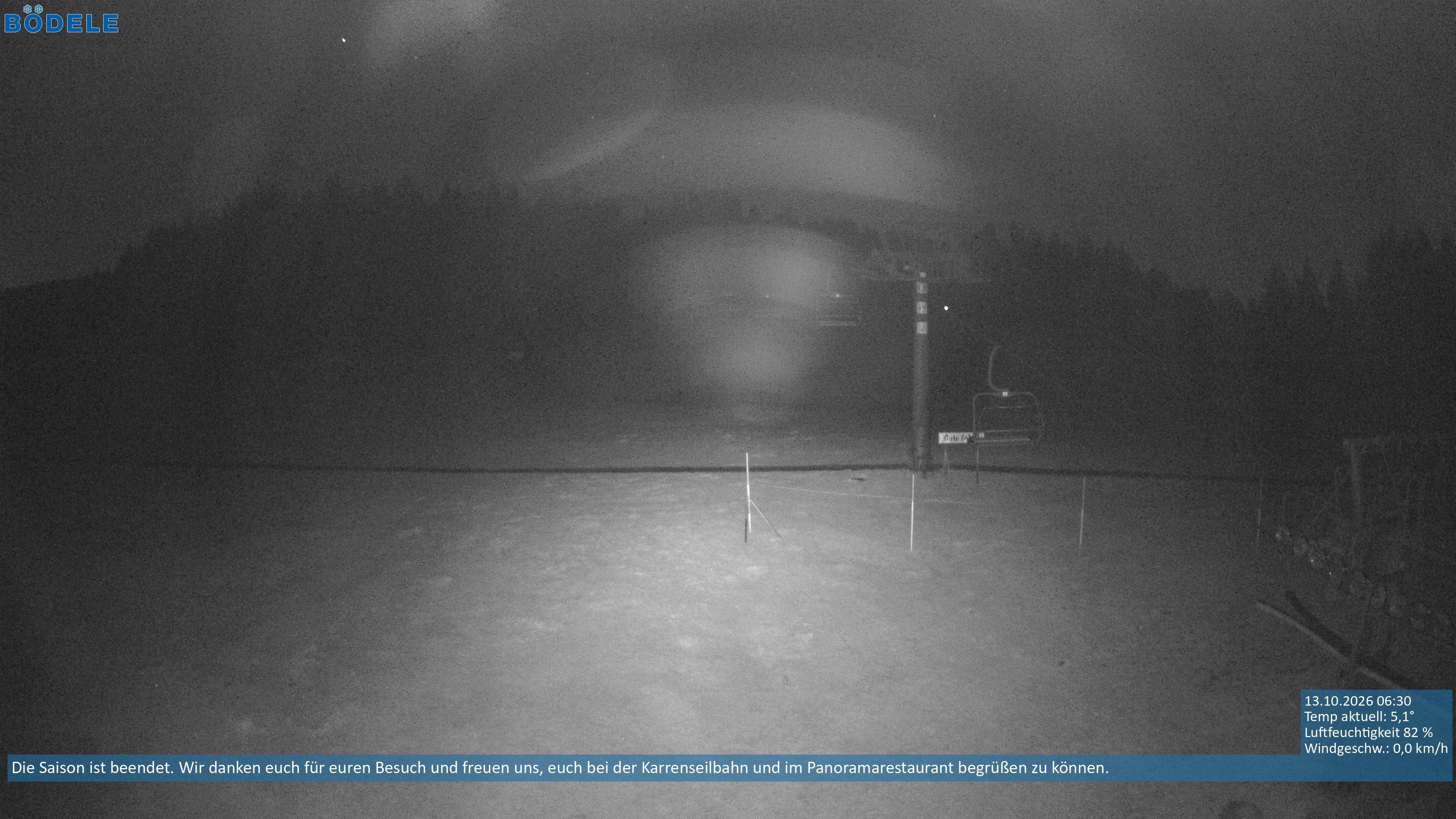 Archiv Foto Webcam Lanklift am Bödele