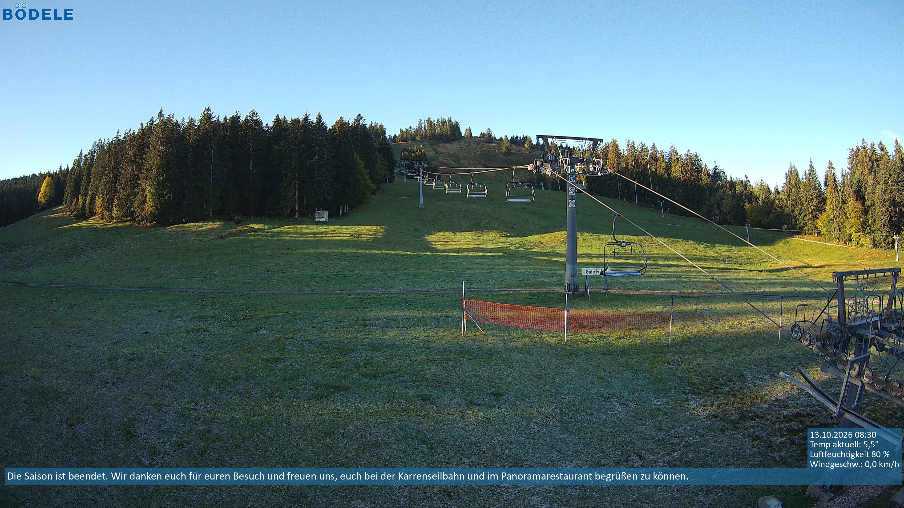 Archiv Foto Webcam Lanklift am Bödele