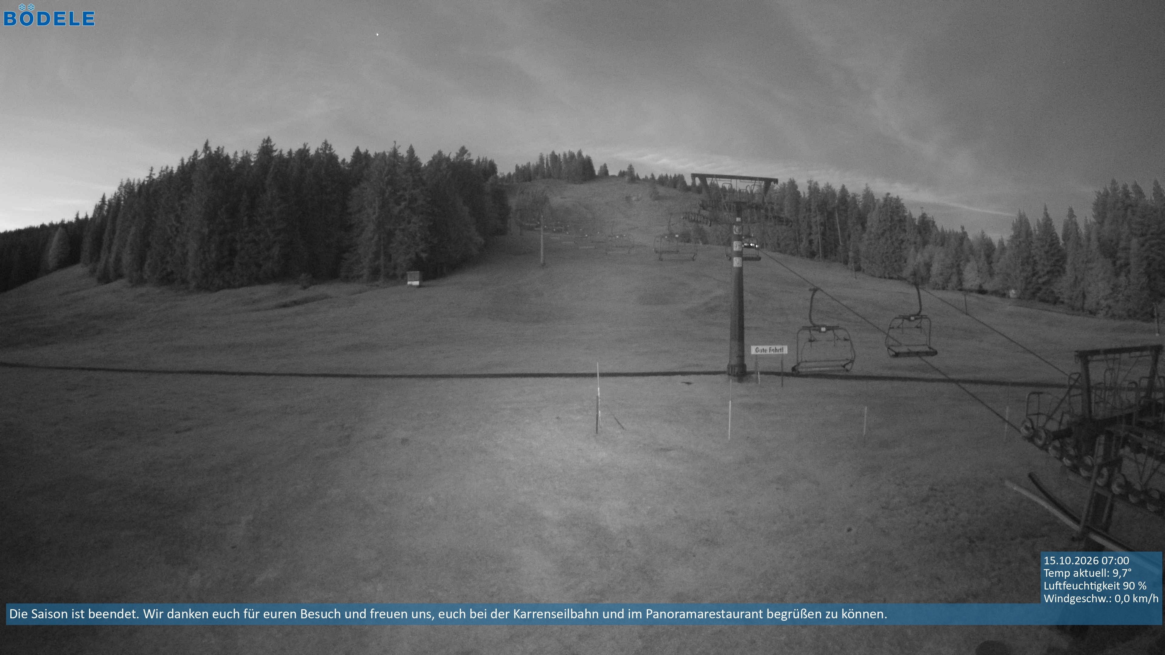 Archiv Foto Webcam Lanklift am Bödele
