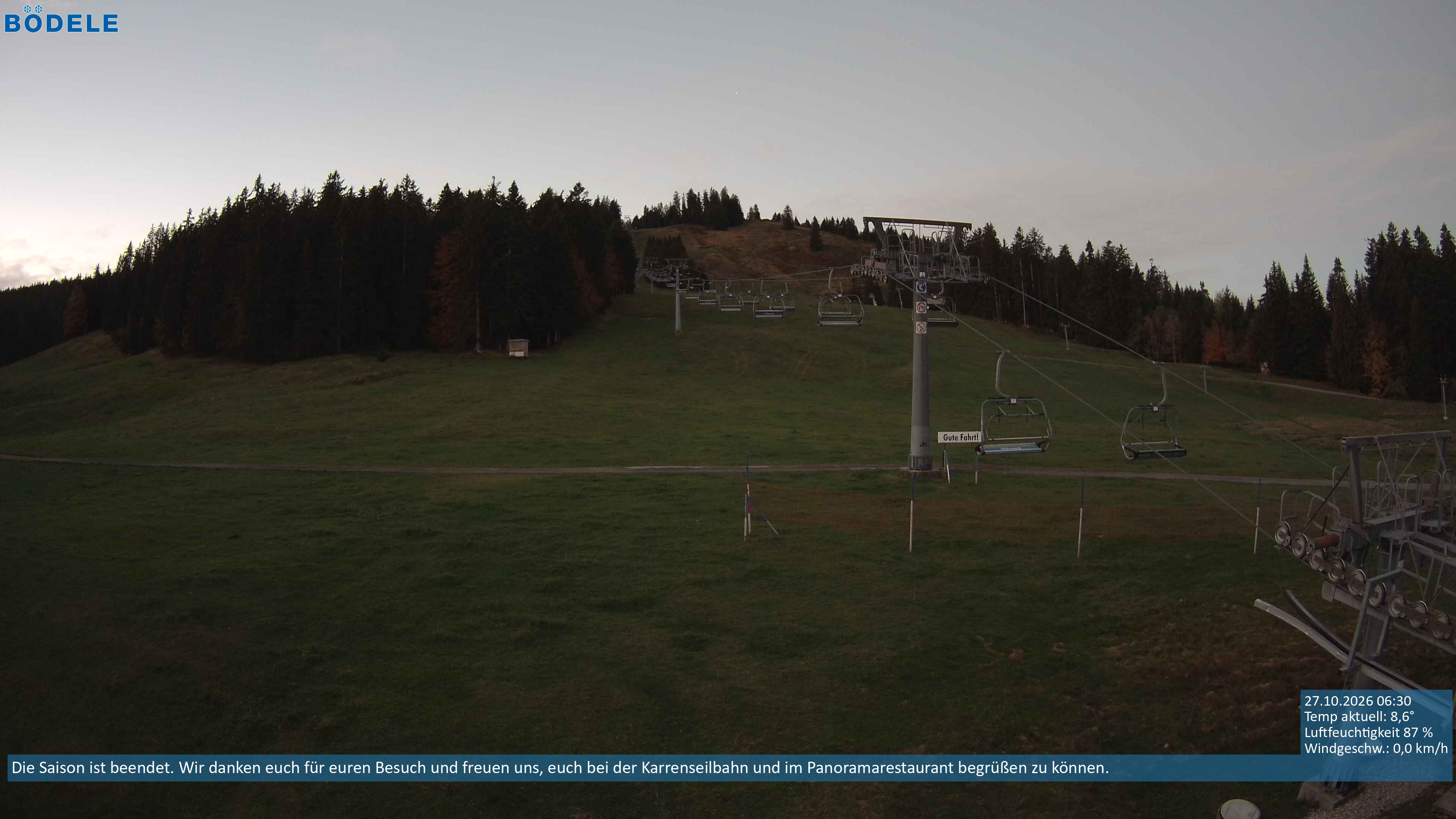 Archiv Foto Webcam Lanklift am Bödele