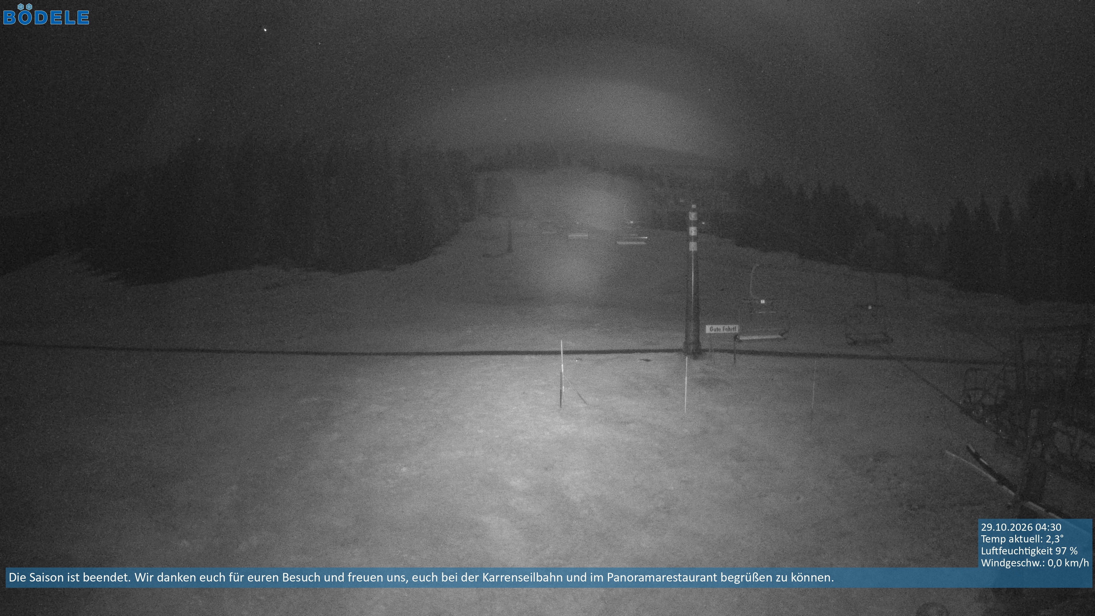 Archiv Foto Webcam Lanklift am Bödele