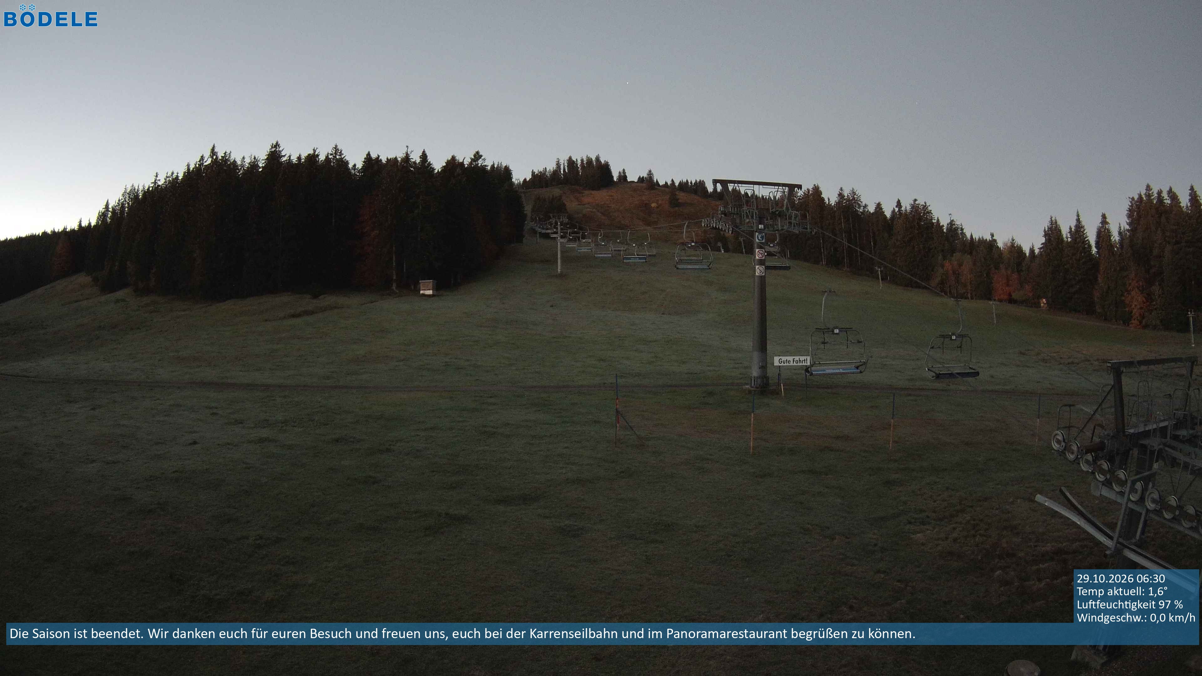 Archiv Foto Webcam Lanklift am Bödele
