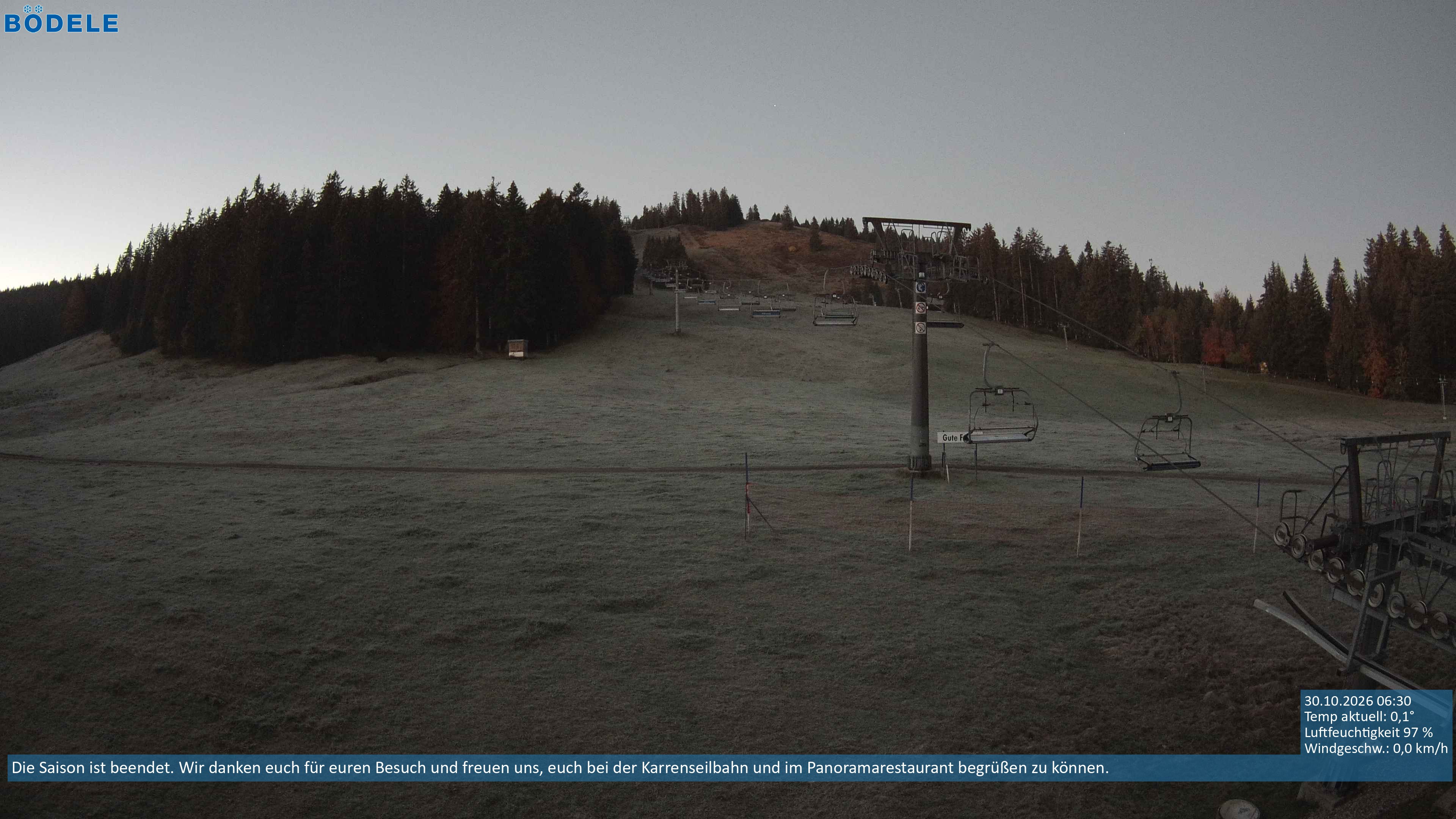 Archiv Foto Webcam Lanklift am Bödele