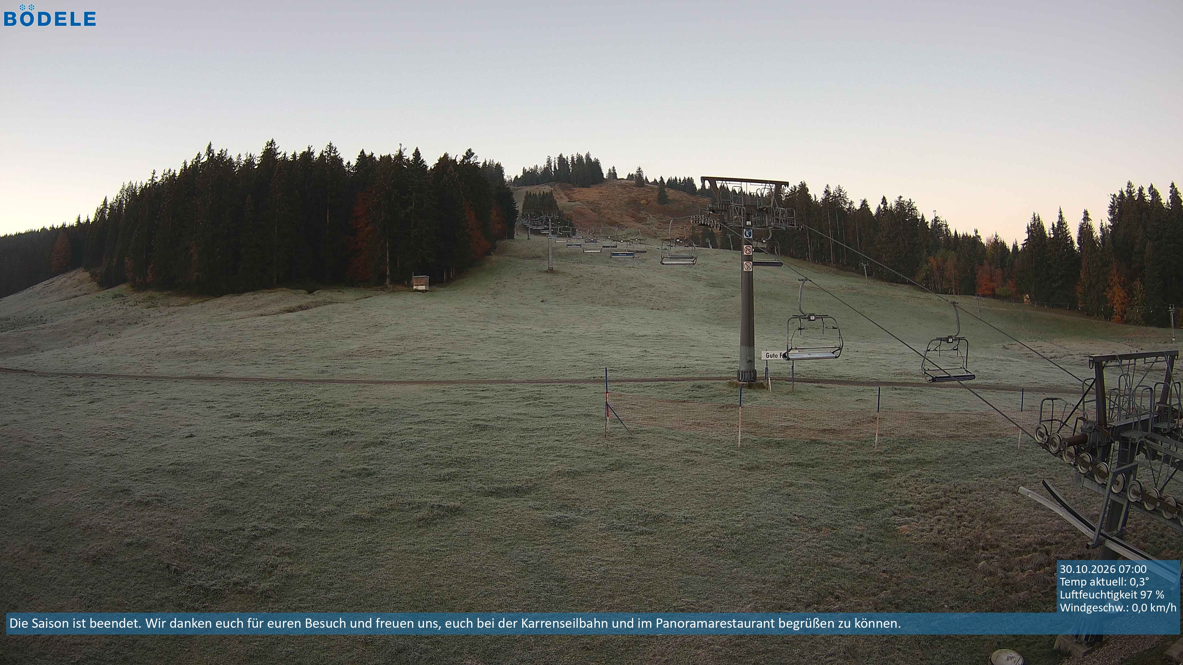 Archiv Foto Webcam Lanklift am Bödele