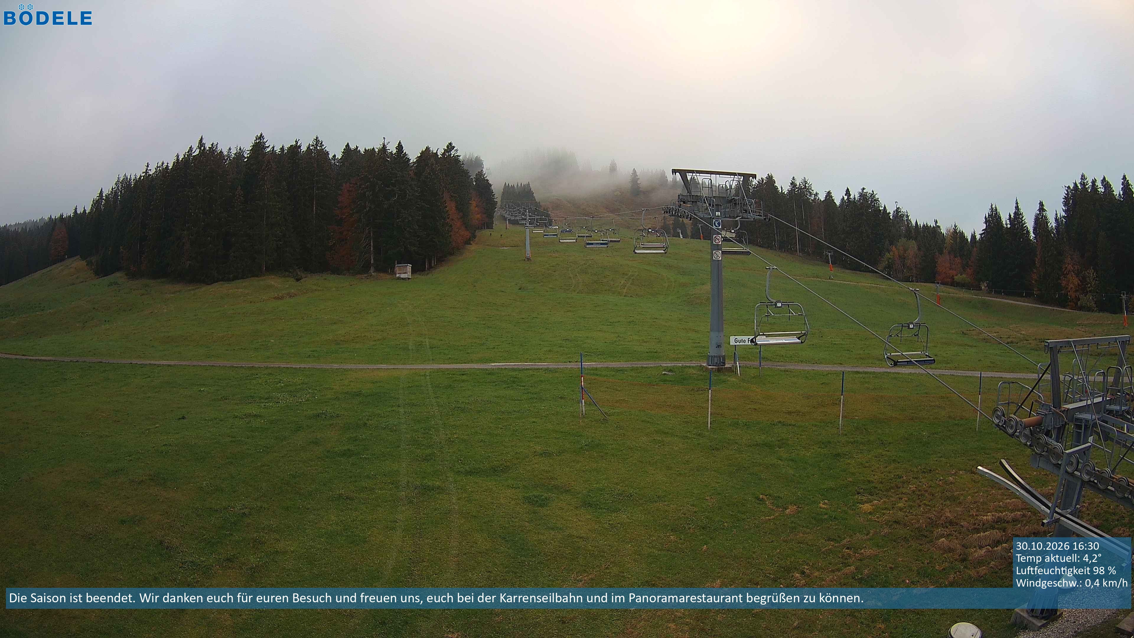 Archiv Foto Webcam Lanklift am Bödele
