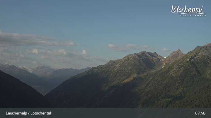 Archived image Webcam top station Wiler-Lauchernalp, Lötschen valley