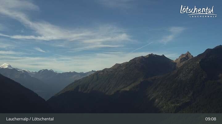 Archived image Webcam top station Wiler-Lauchernalp, Lötschen valley