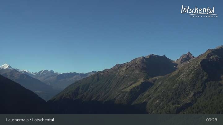Archived image Webcam top station Wiler-Lauchernalp, Lötschen valley
