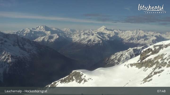 Archived image Webcam top station Gandegg-Hockenhorngrat