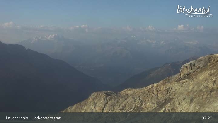 Archived image Webcam top station Gandegg-Hockenhorngrat