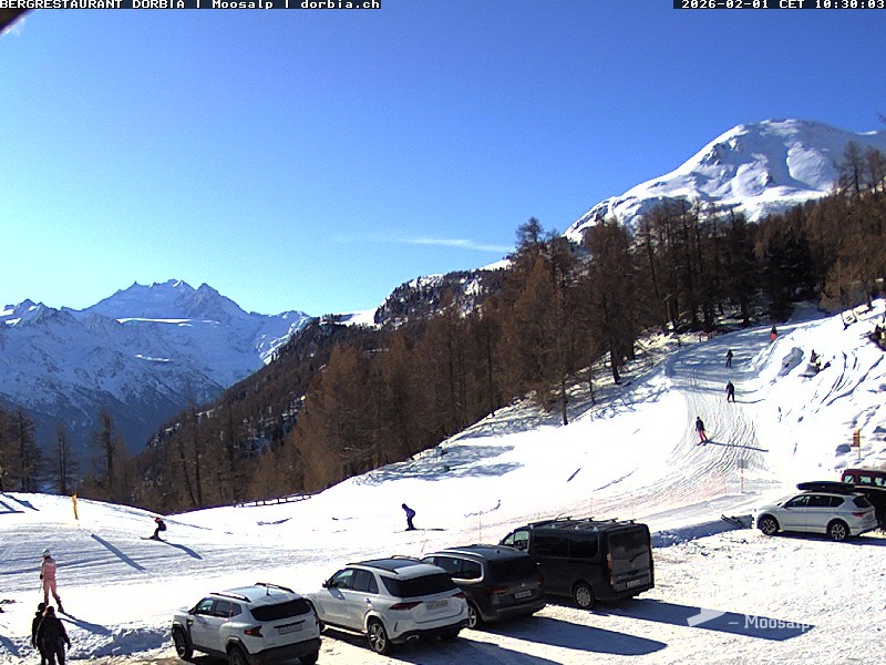 Archiv Foto Webcam Restaurant Moosalp, Bürchen