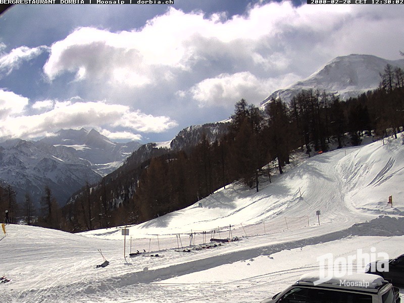 Archiv Foto Webcam Restaurant Moosalp, Bürchen