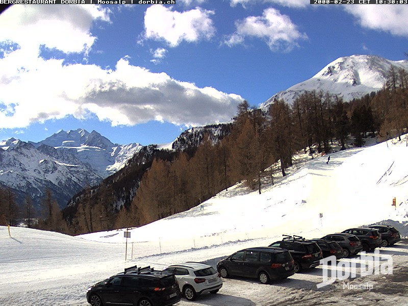 Archiv Foto Webcam Restaurant Moosalp, Bürchen