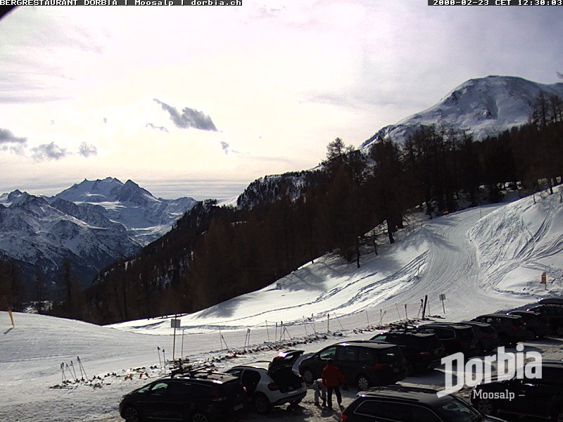 Archiv Foto Webcam Restaurant Moosalp, Bürchen