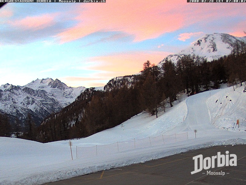 Archiv Foto Webcam Restaurant Moosalp, Bürchen