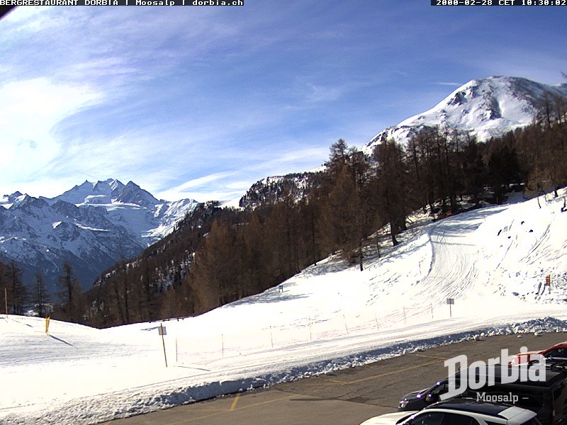 Archiv Foto Webcam Restaurant Moosalp, Bürchen