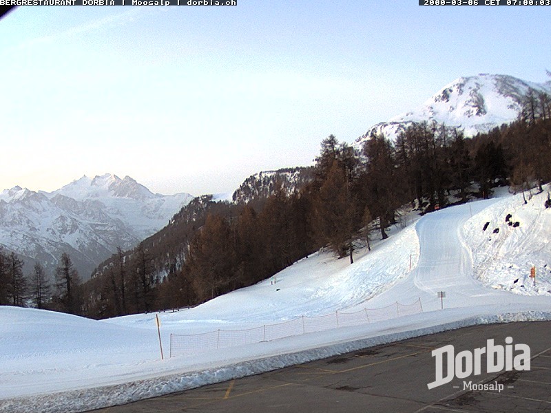 Archiv Foto Webcam Restaurant Moosalp, Bürchen