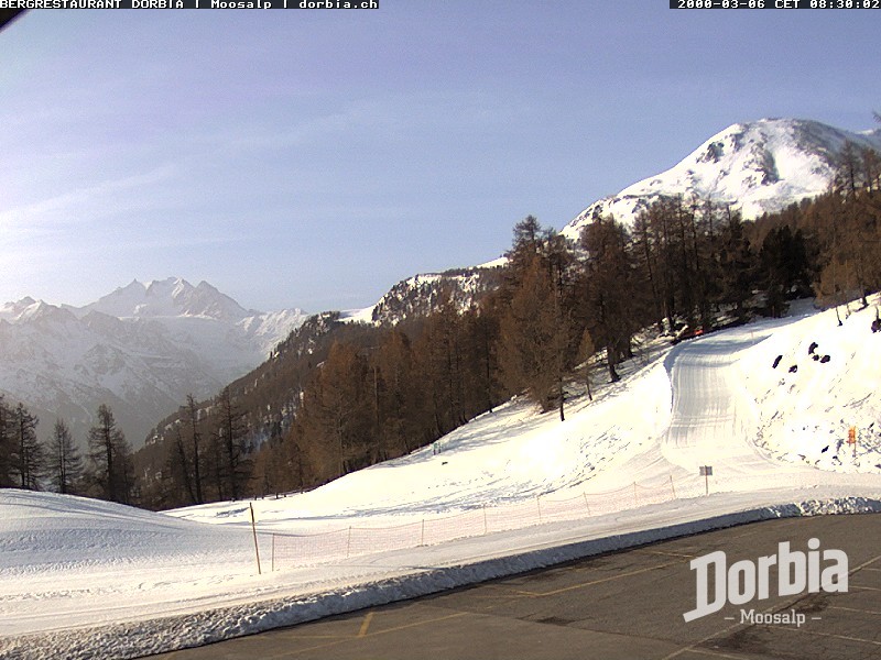 Archiv Foto Webcam Restaurant Moosalp, Bürchen